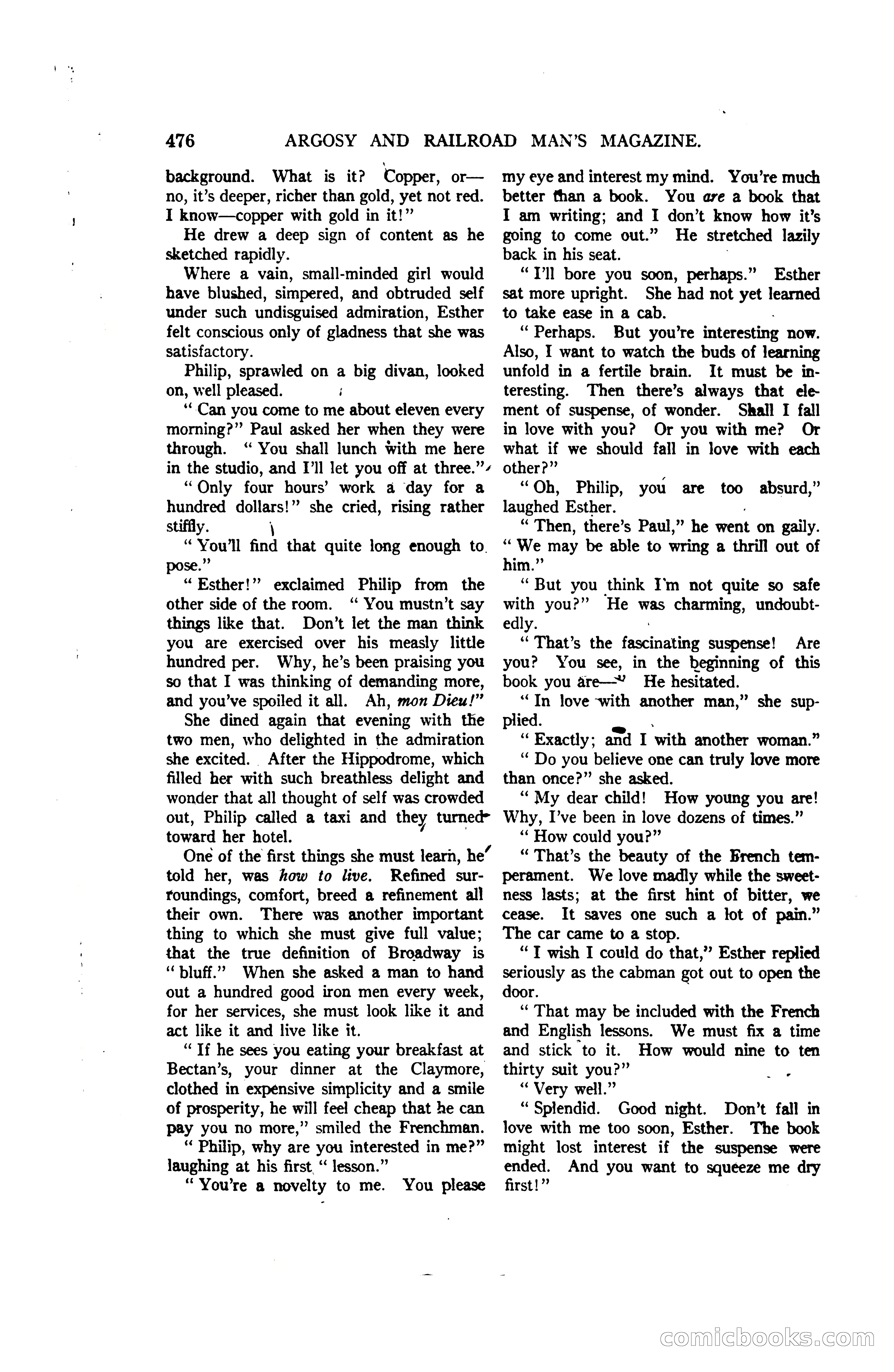 Argosy and Railroad Man's Magazine, Vol. 107 No. 3 — page 134 of 196