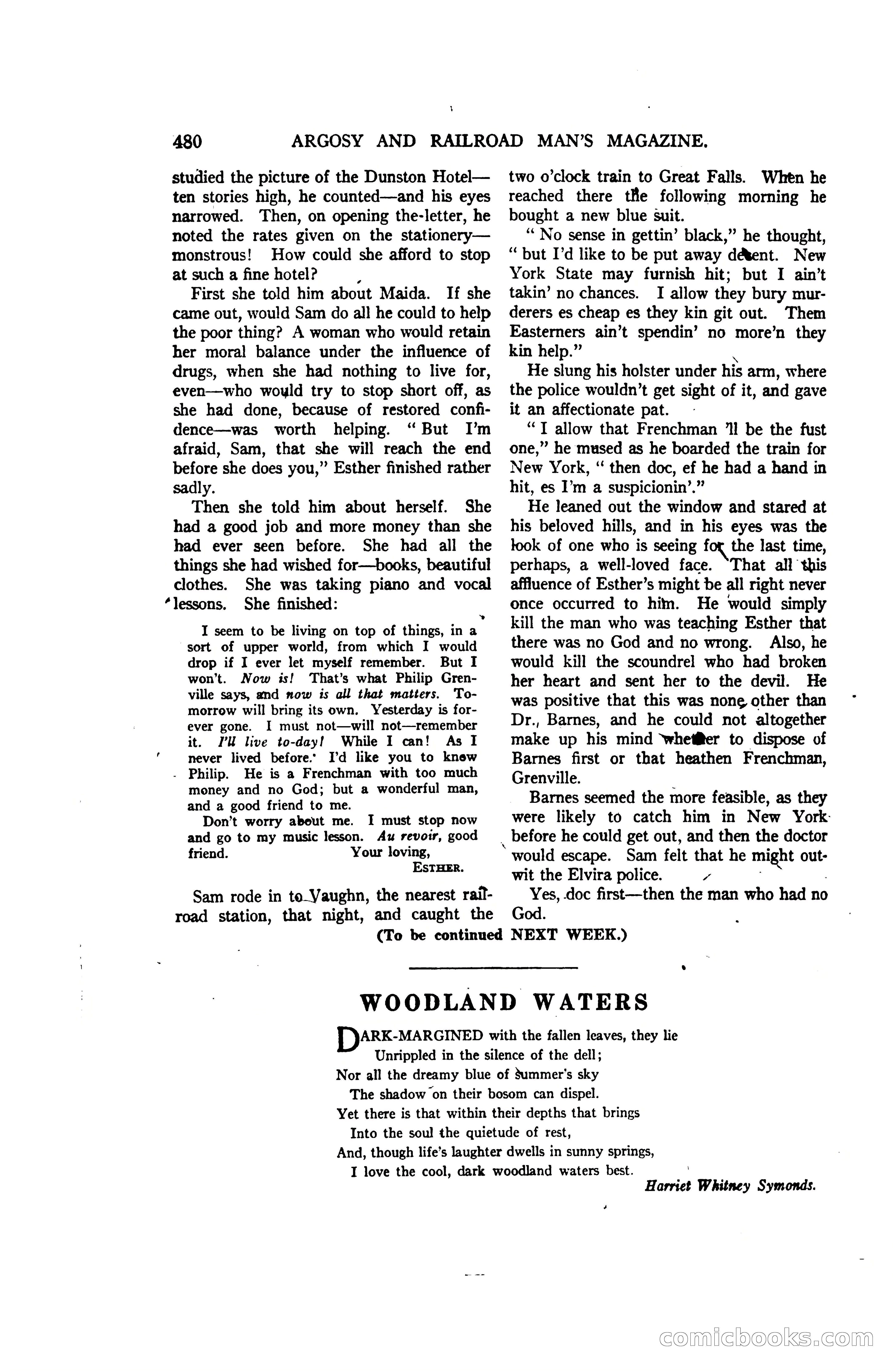 Argosy and Railroad Man's Magazine, Vol. 107 No. 3 — page 138 of 196