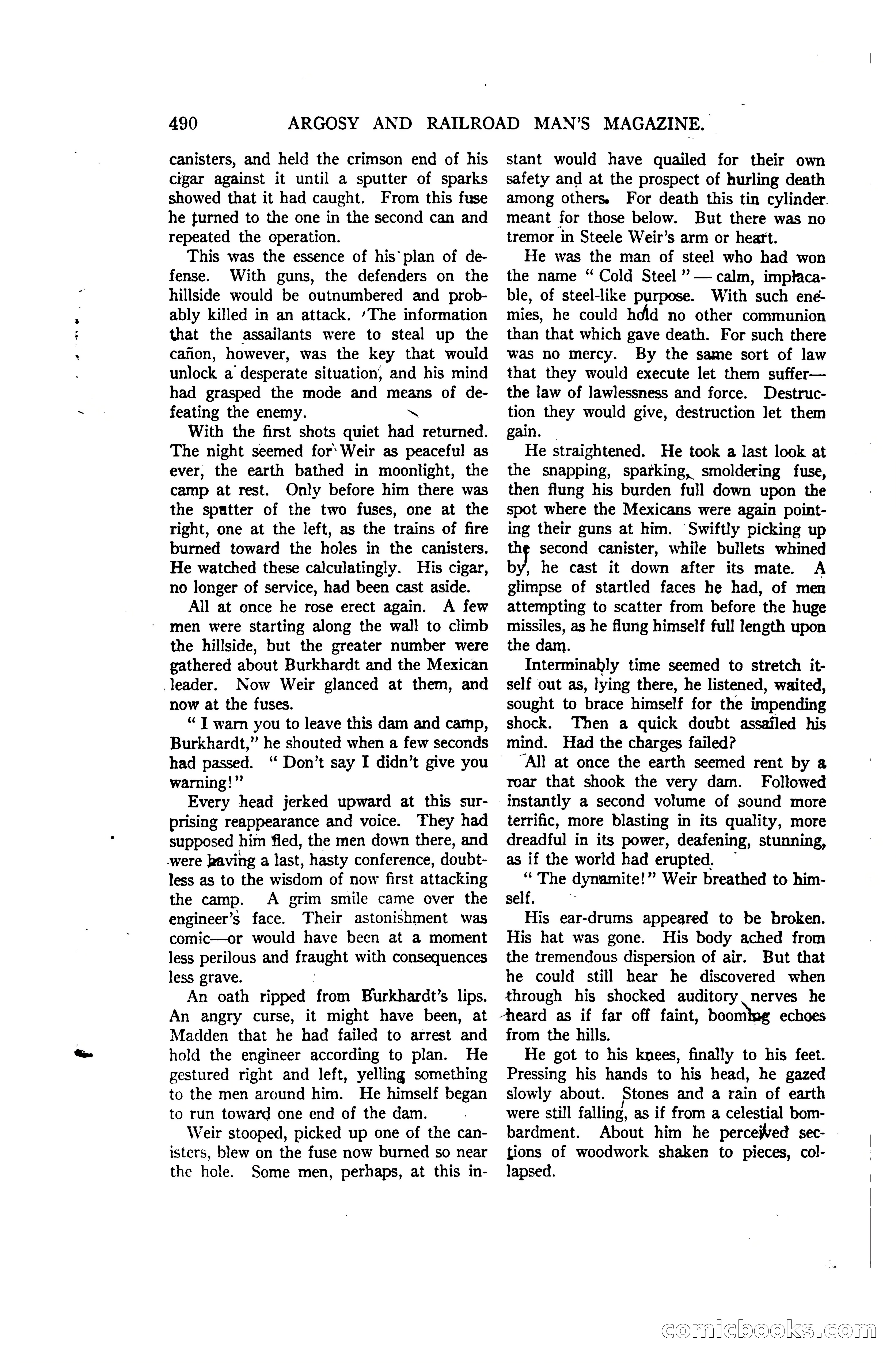 Argosy and Railroad Man's Magazine, Vol. 107 No. 3 — page 148 of 196