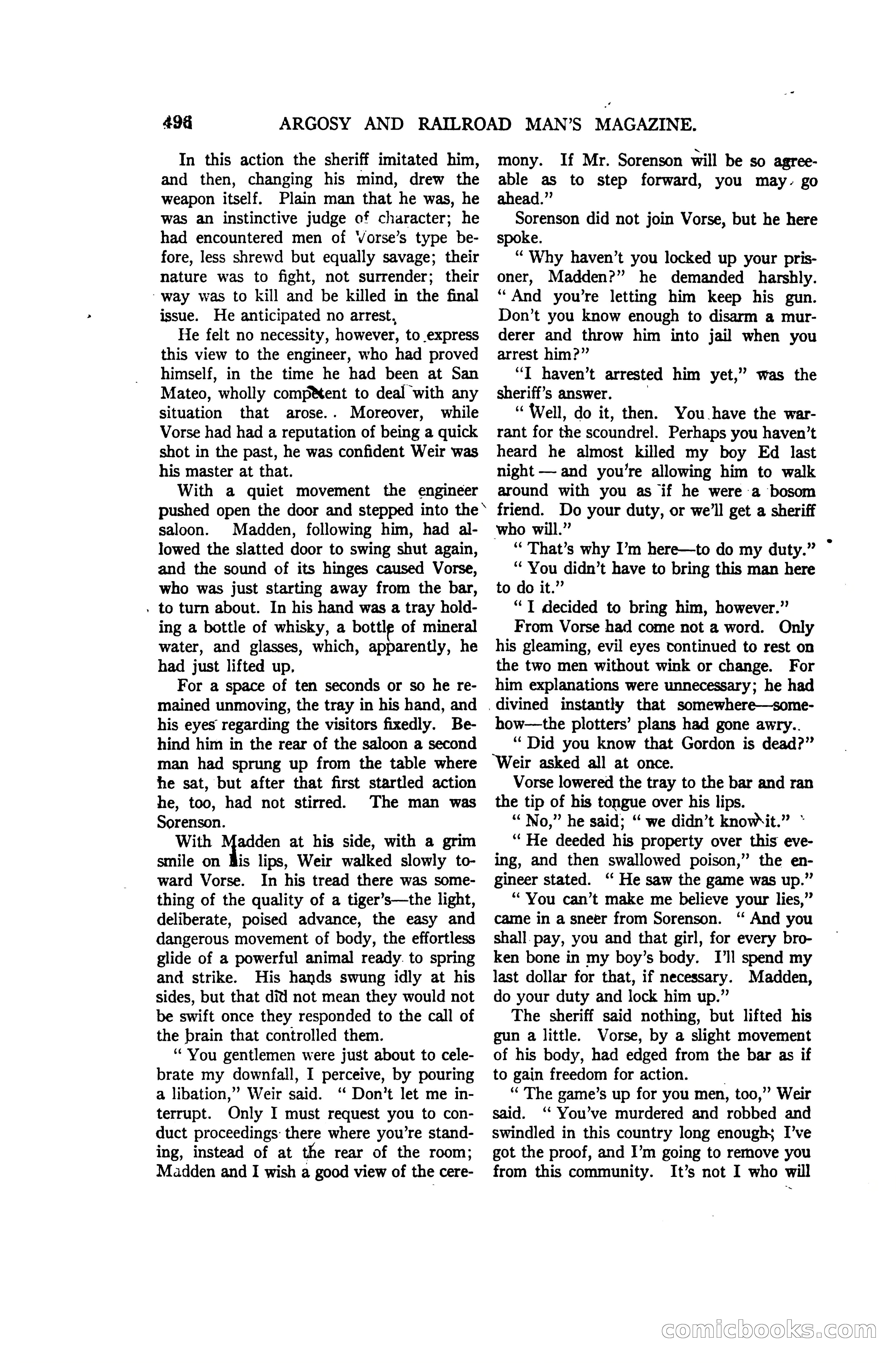 Argosy and Railroad Man's Magazine, Vol. 107 No. 3 — page 154 of 196