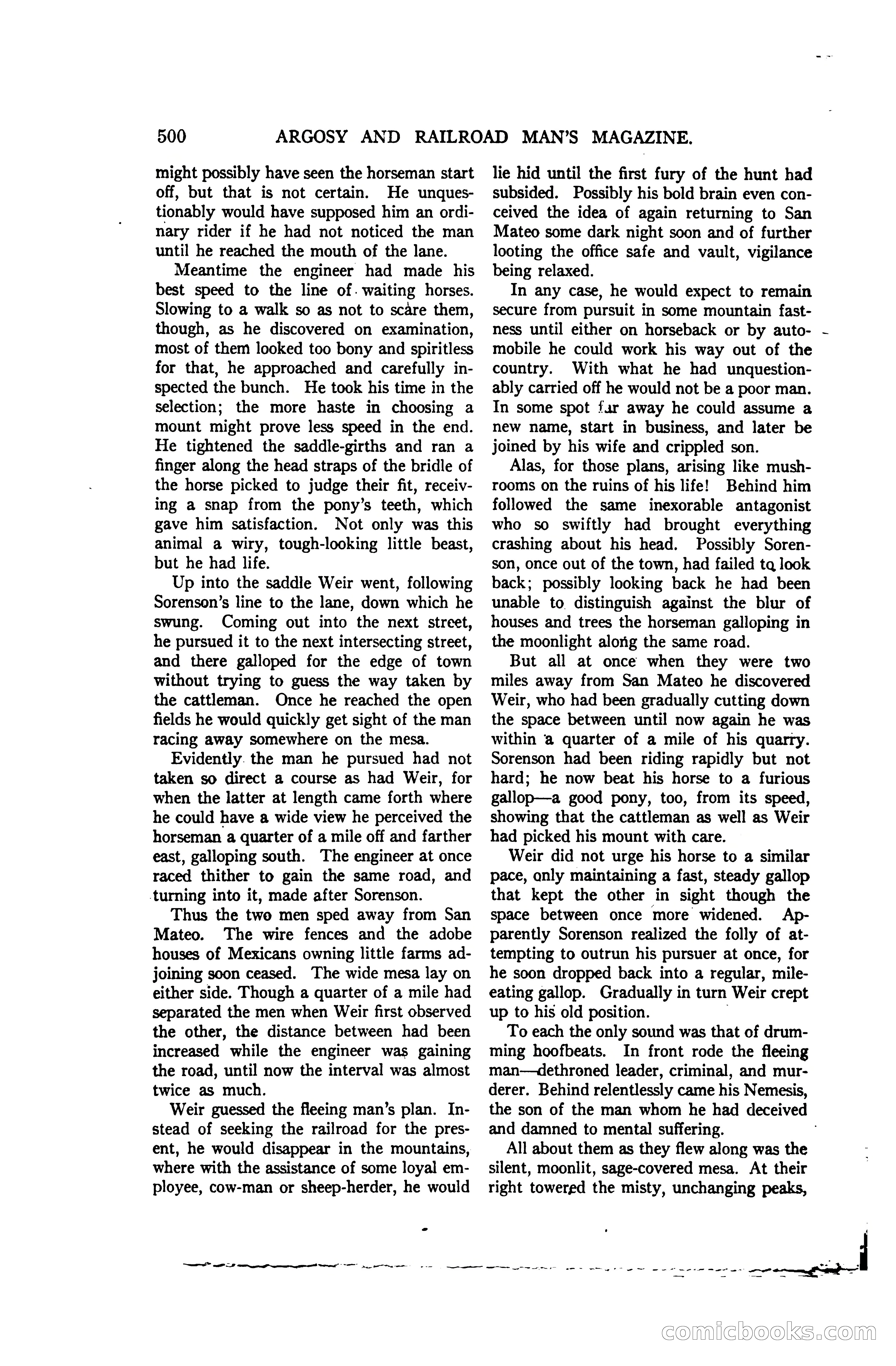 Argosy and Railroad Man's Magazine, Vol. 107 No. 3 — page 158 of 196