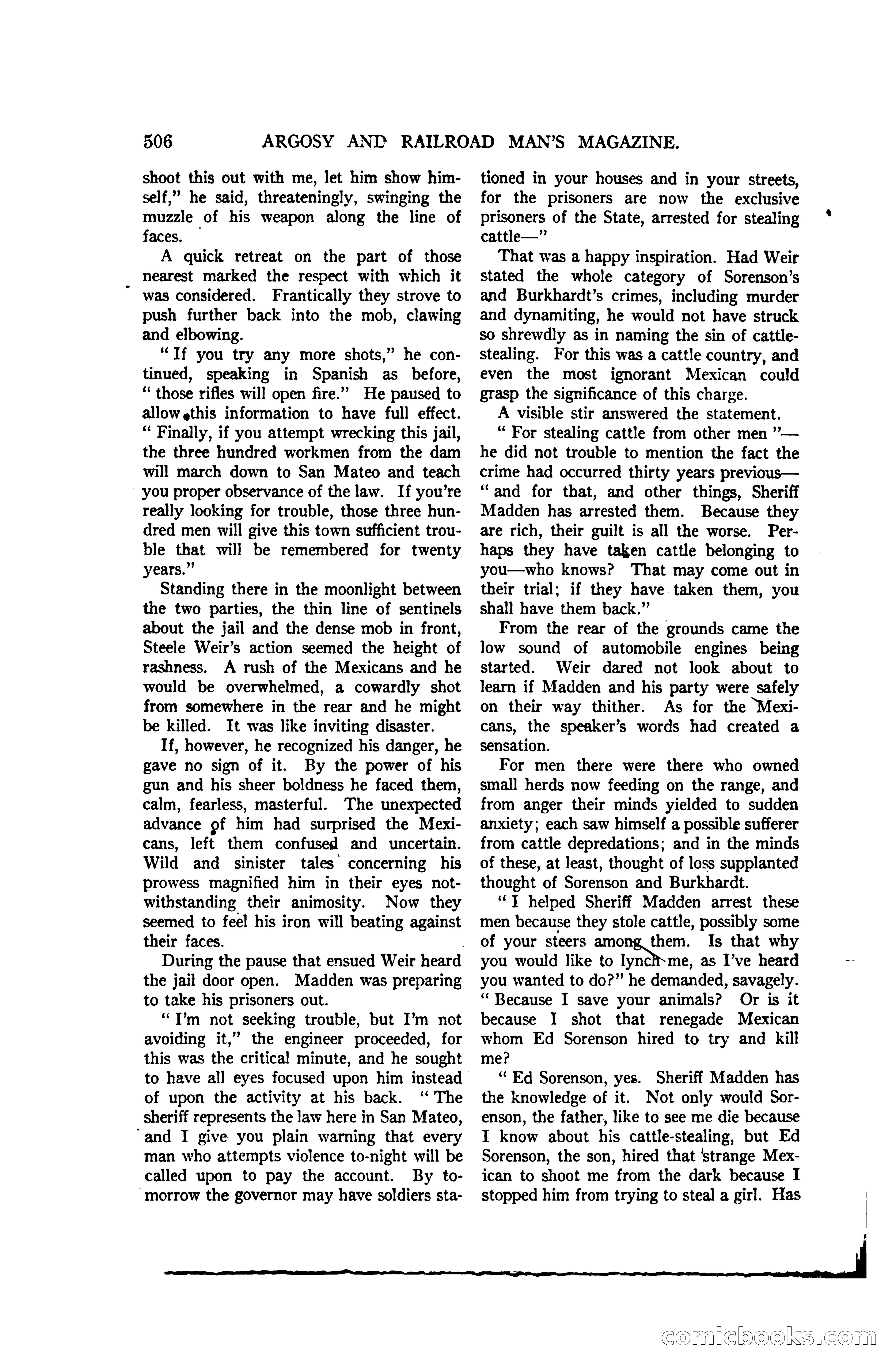 Argosy and Railroad Man's Magazine, Vol. 107 No. 3 — page 164 of 196