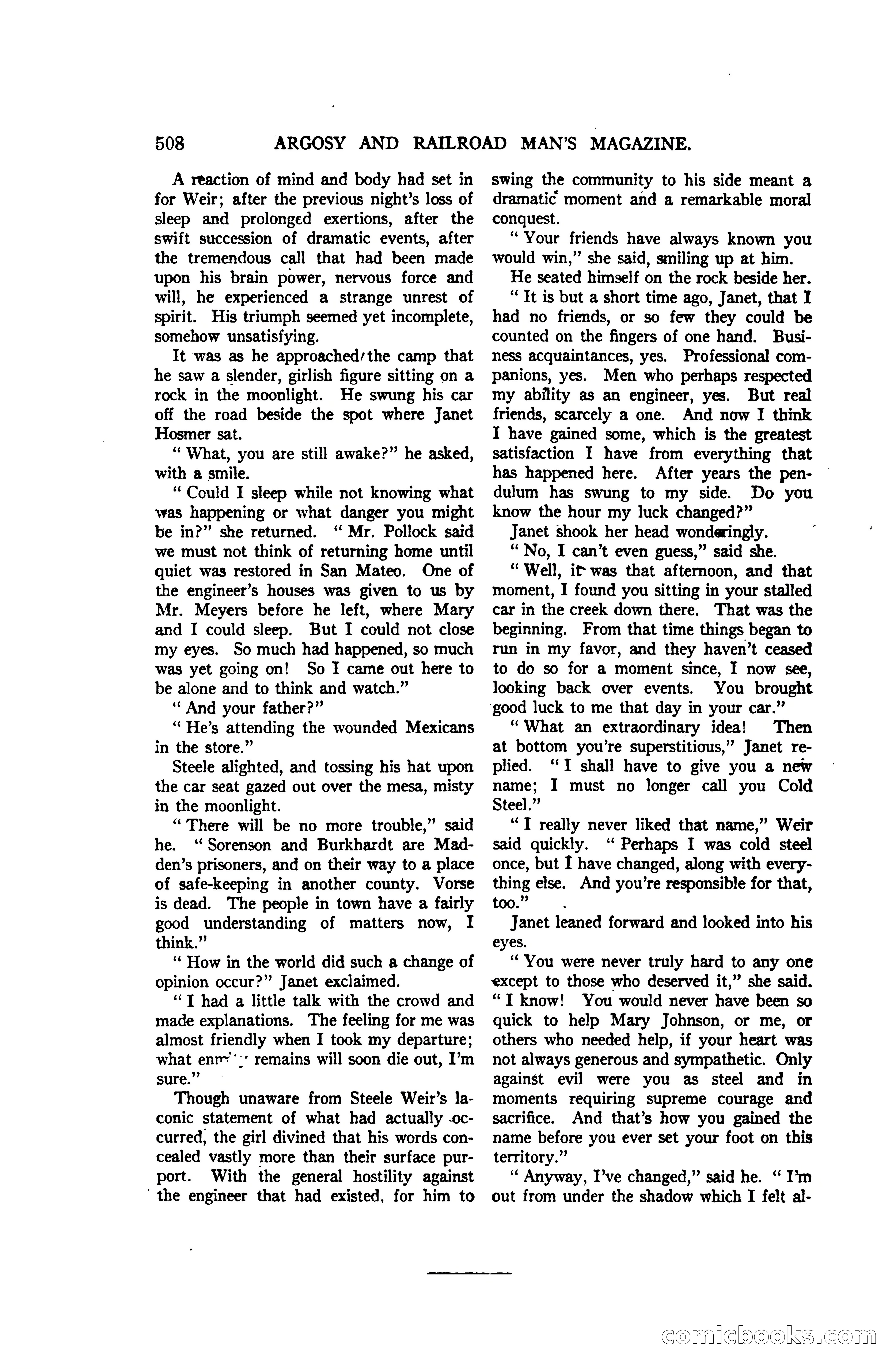 Argosy and Railroad Man's Magazine, Vol. 107 No. 3 — page 166 of 196