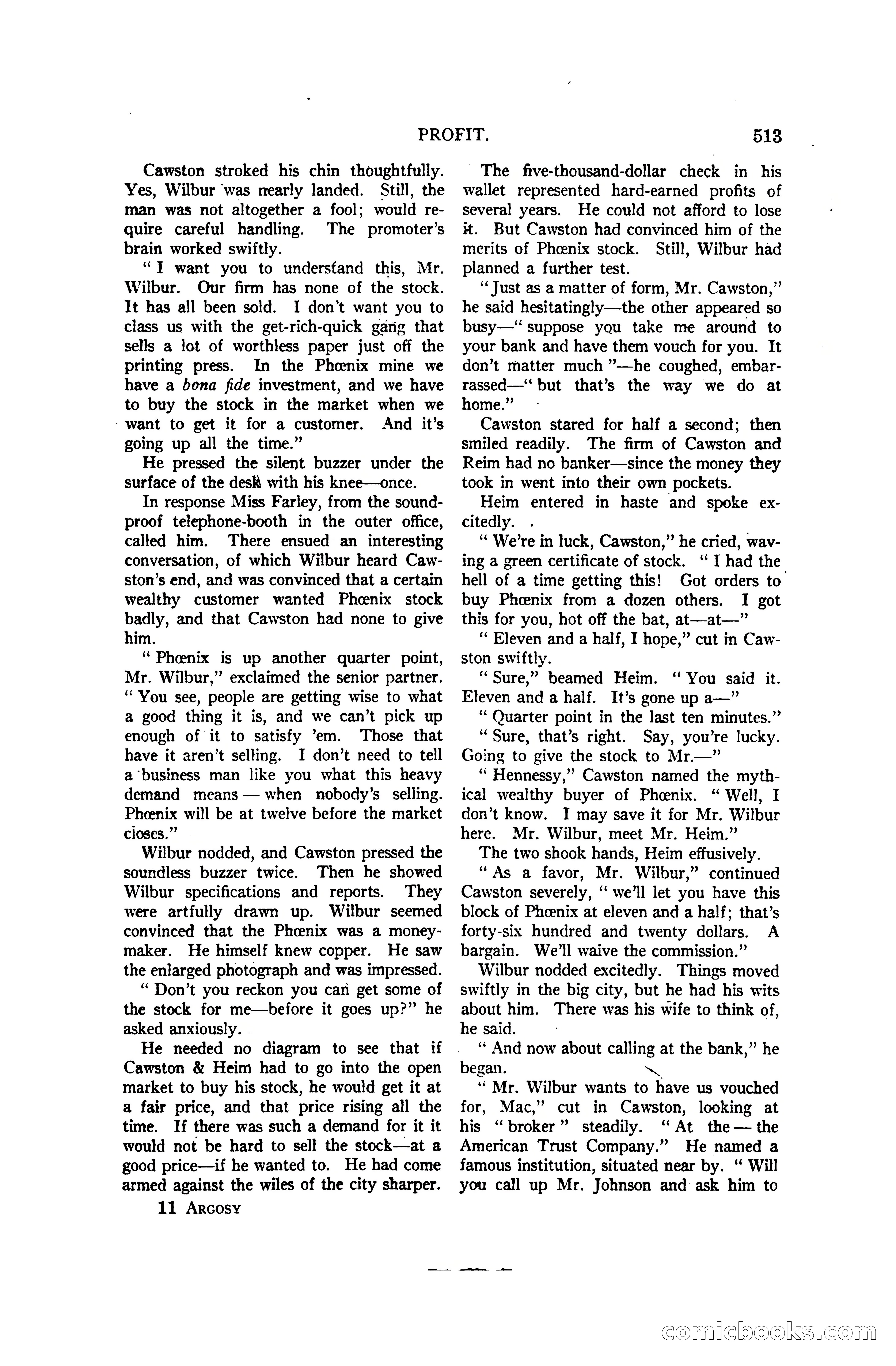 Argosy and Railroad Man's Magazine, Vol. 107 No. 3 — page 171 of 196