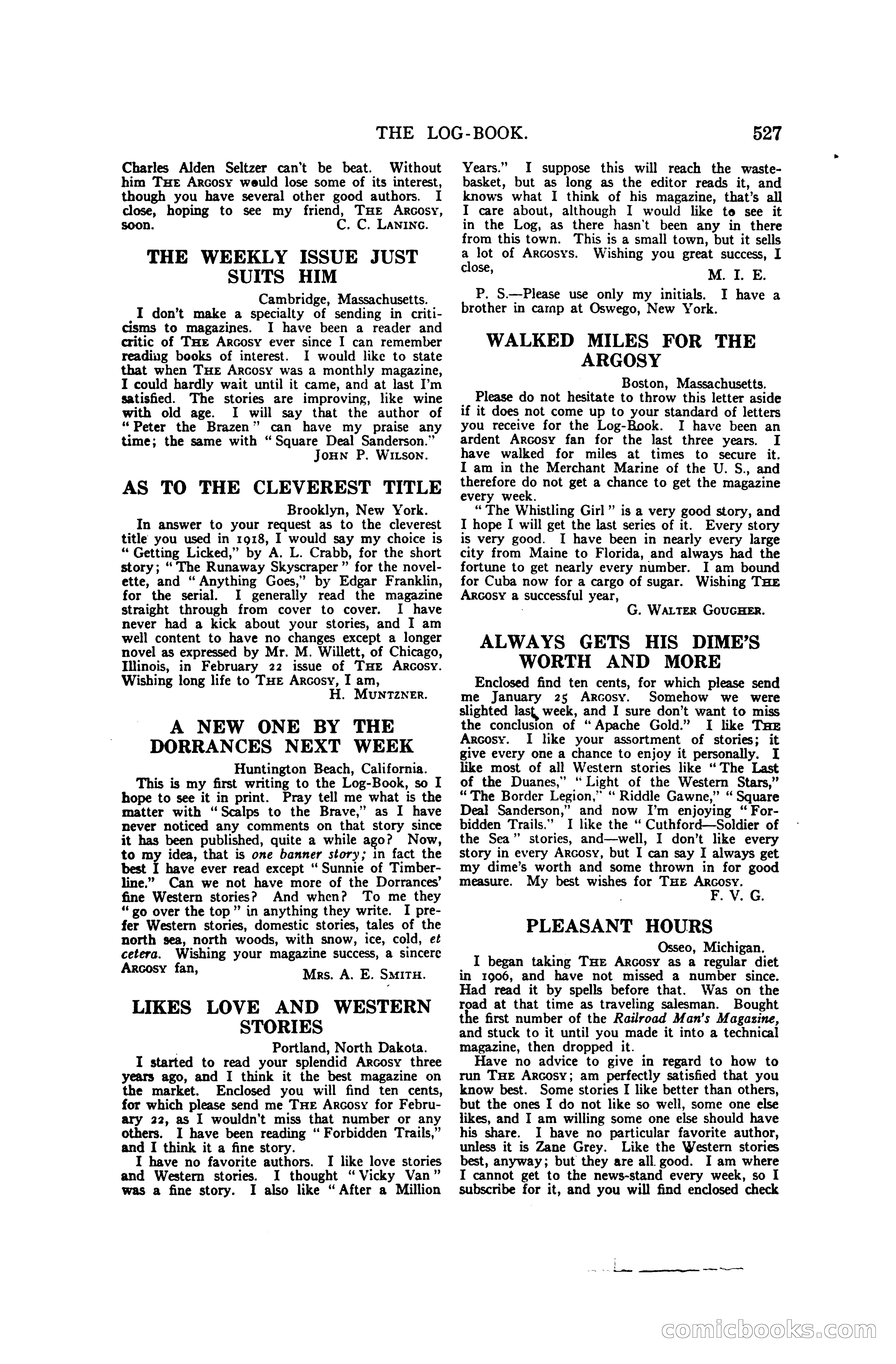 Argosy and Railroad Man's Magazine, Vol. 107 No. 3 — page 185 of 196