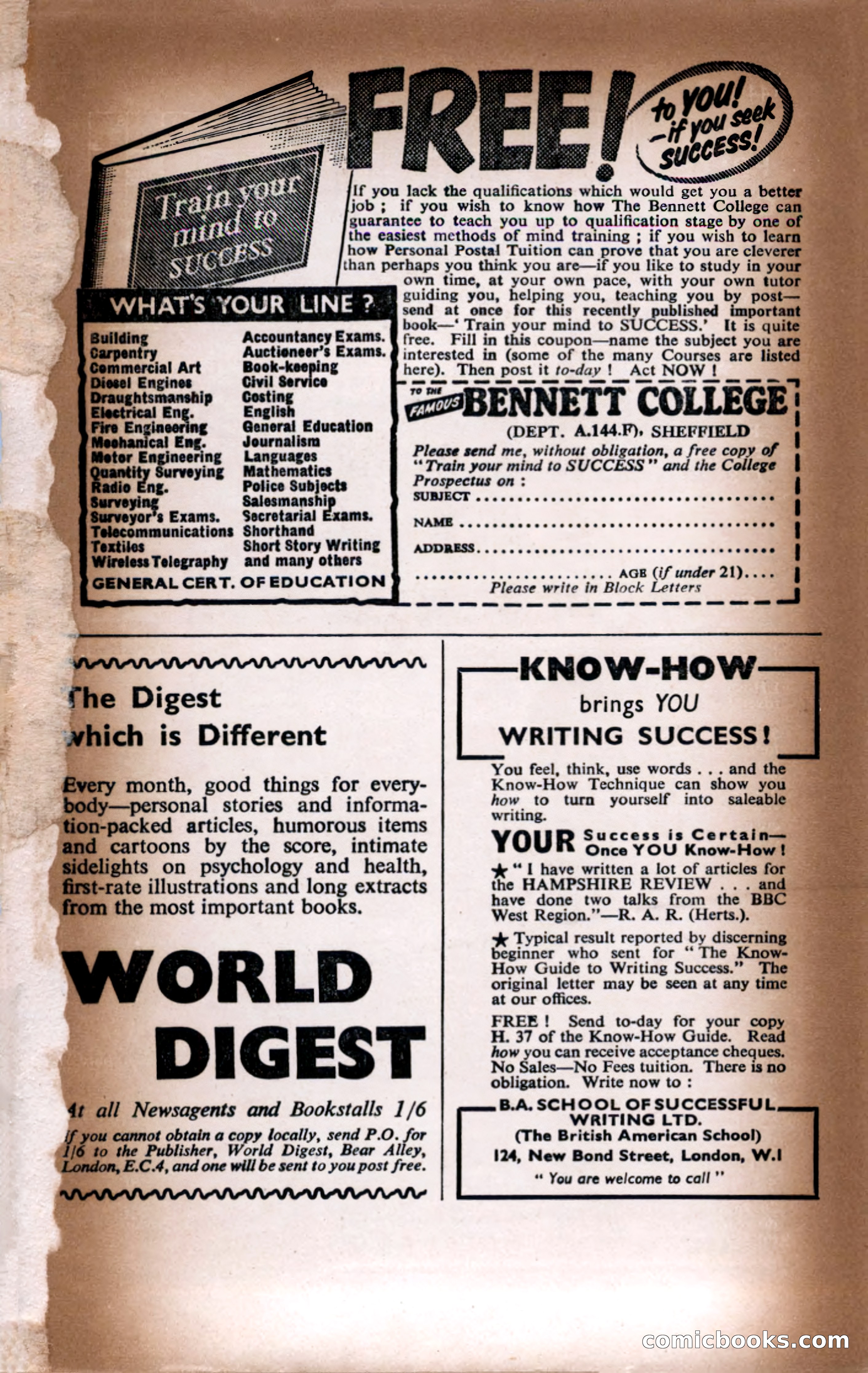 Argosy (UK), January 1955 — page 147 of 148