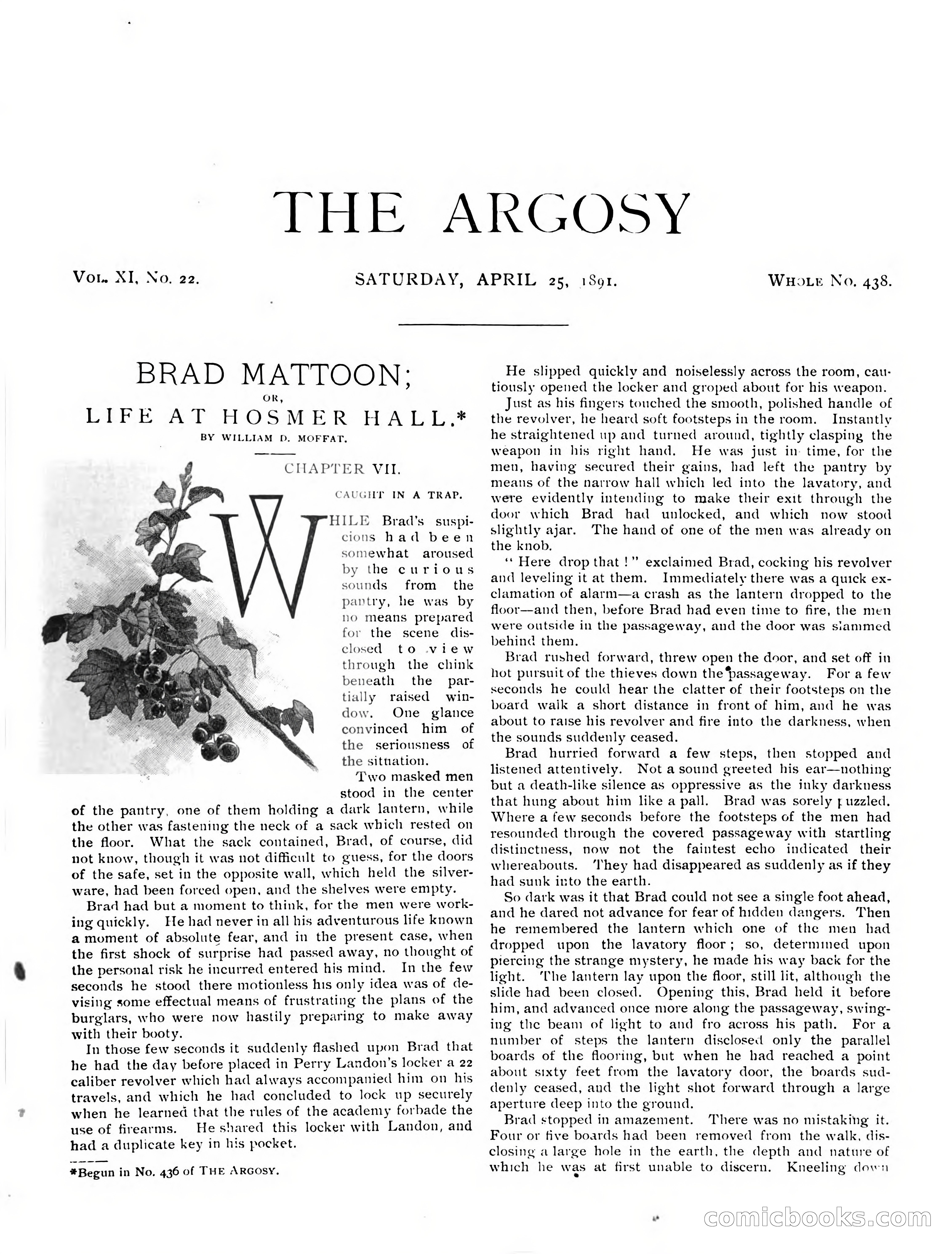 The Argosy, Vol. XI, No. 22 — page 1 of 20