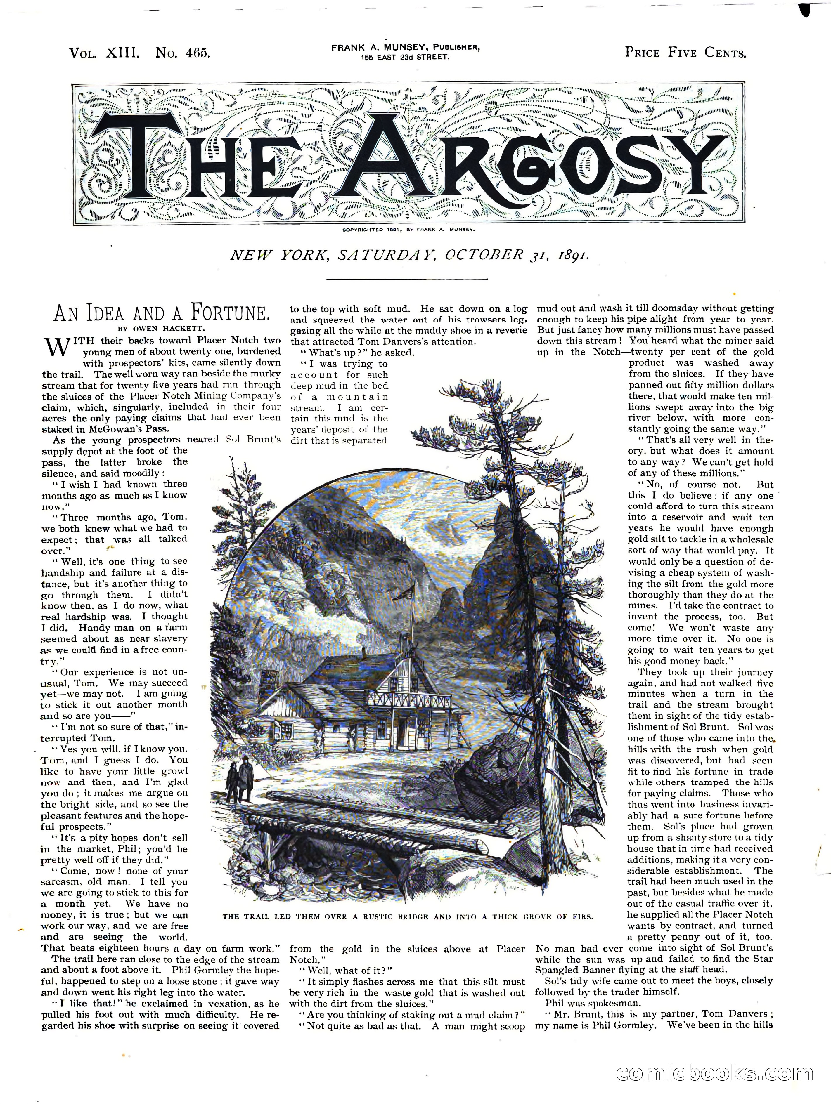 The Argosy, Vol. XIII No. 465 — page 1 of 16