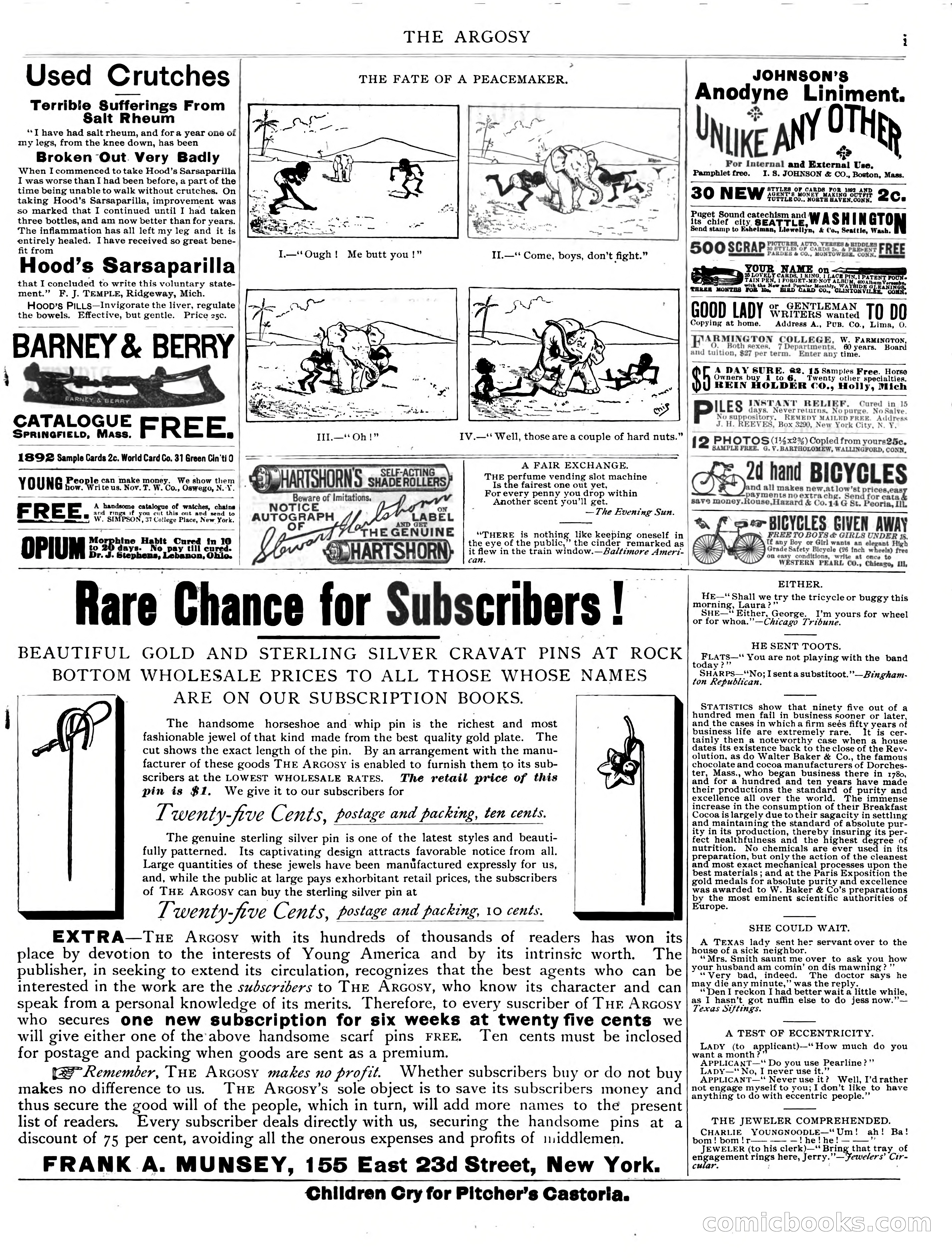 The Argosy, Vol. XIII No. 465 — page 15 of 16
