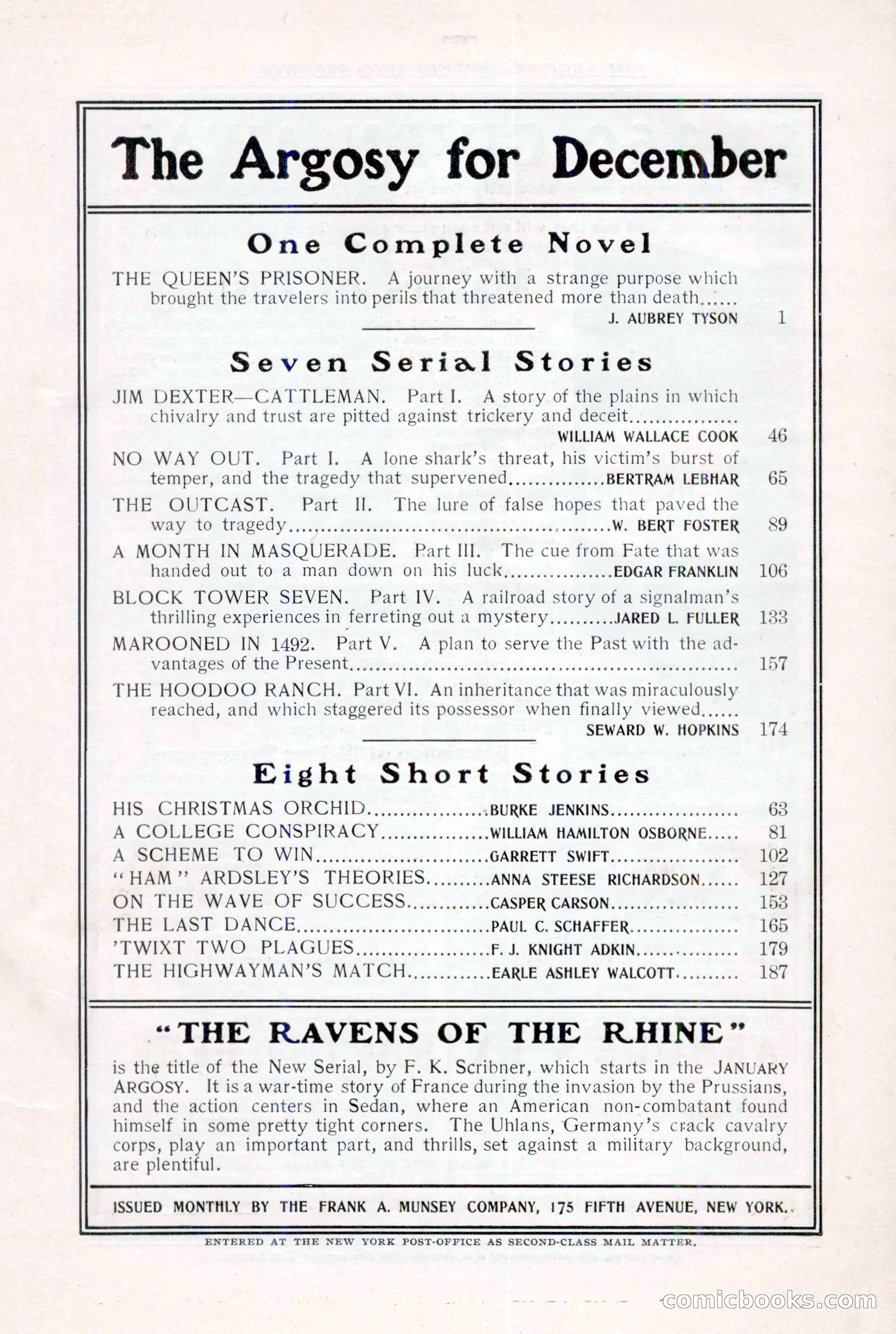 The Argosy, December 1905 — page 5 of 252