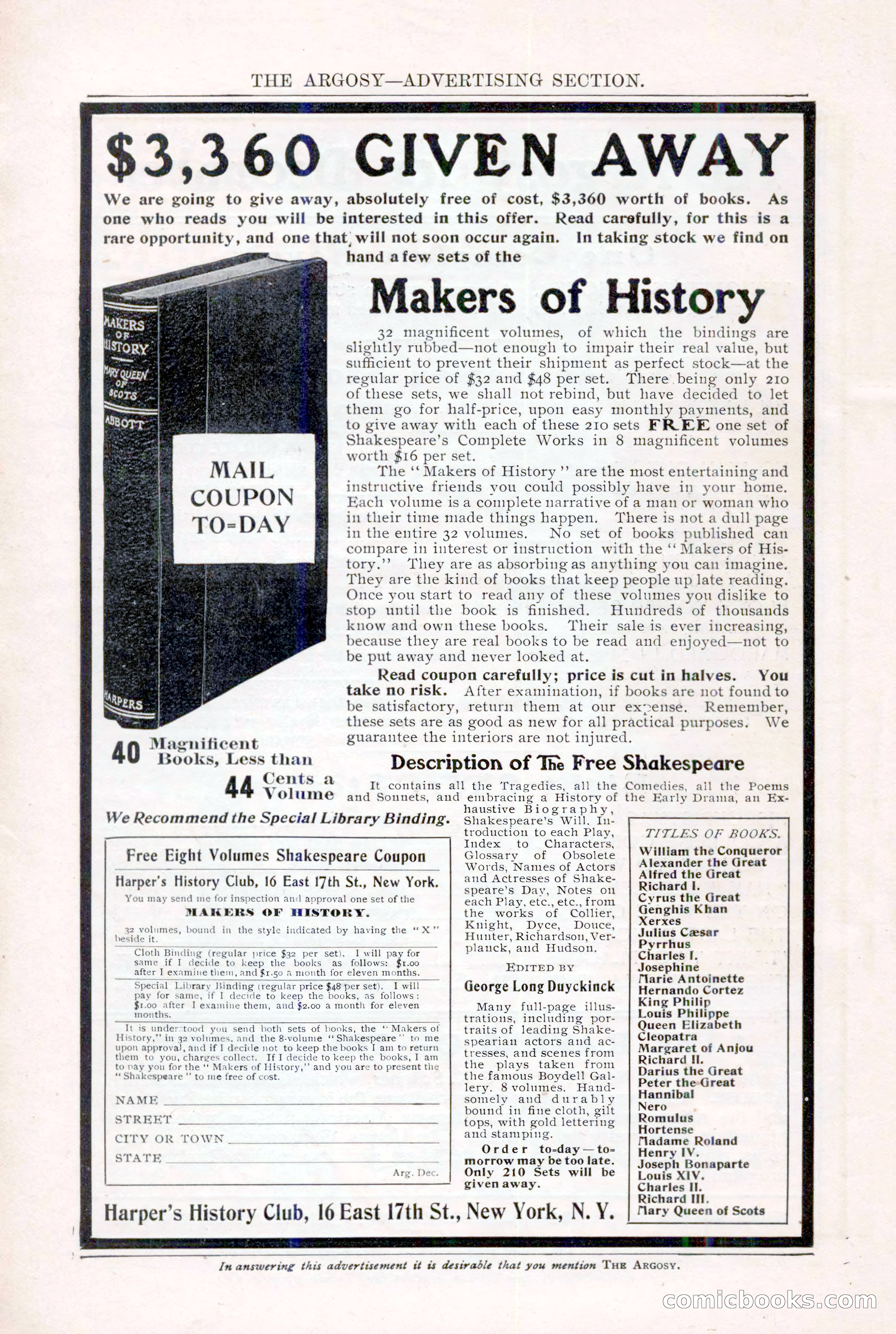 The Argosy, December 1905 — page 6 of 252