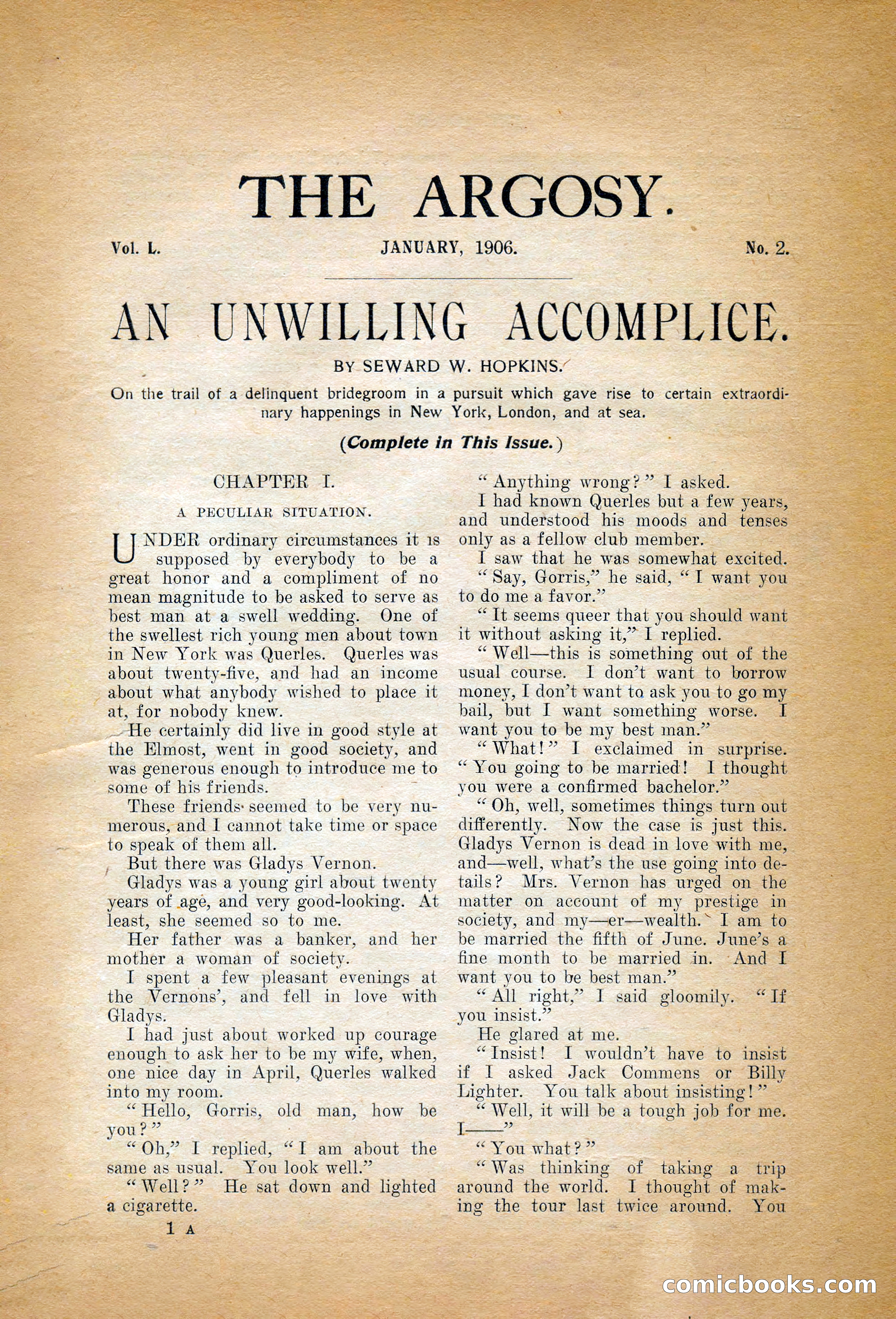 The Argosy, January 1906 — page 11 of 230