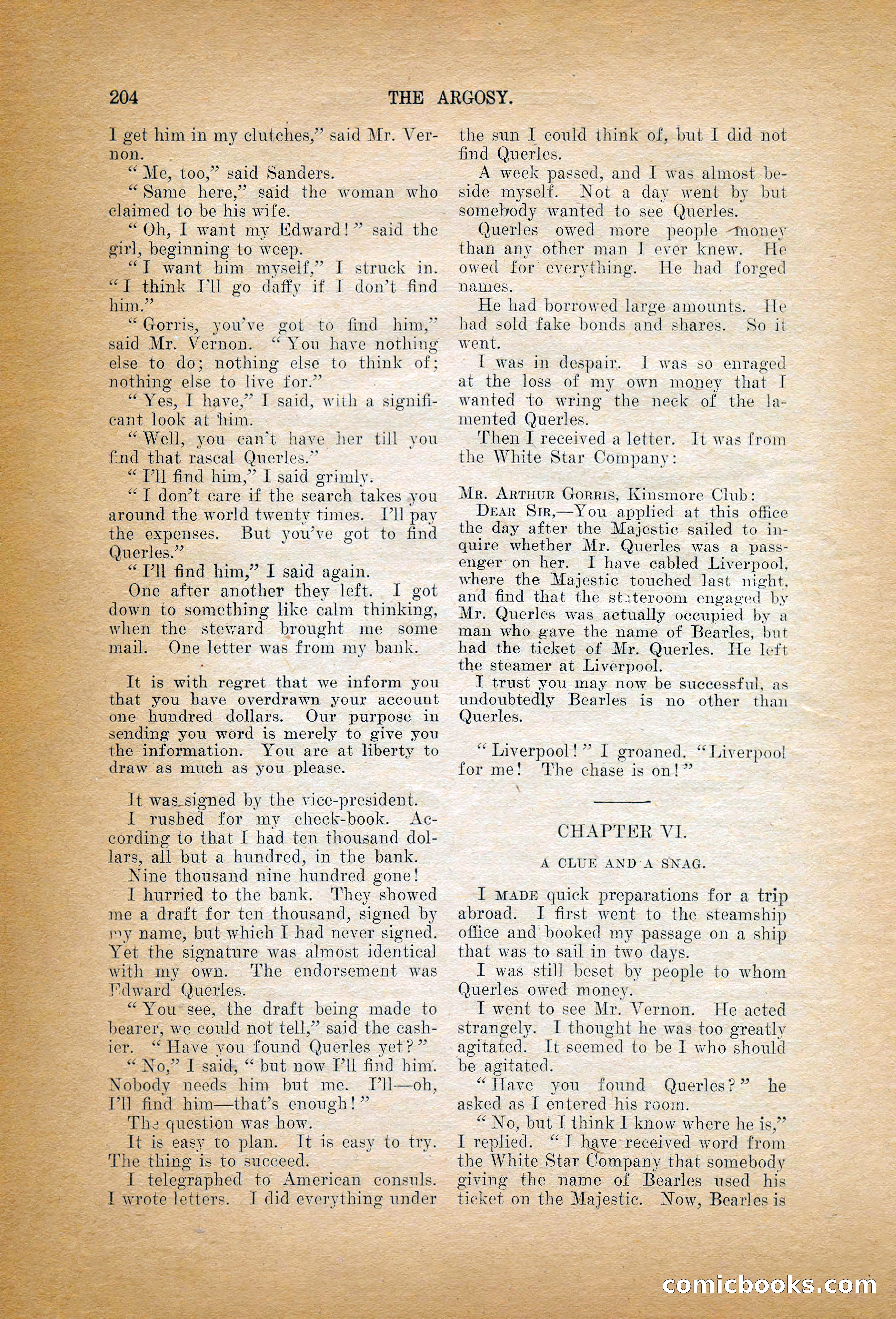 The Argosy, January 1906 — page 22 of 230