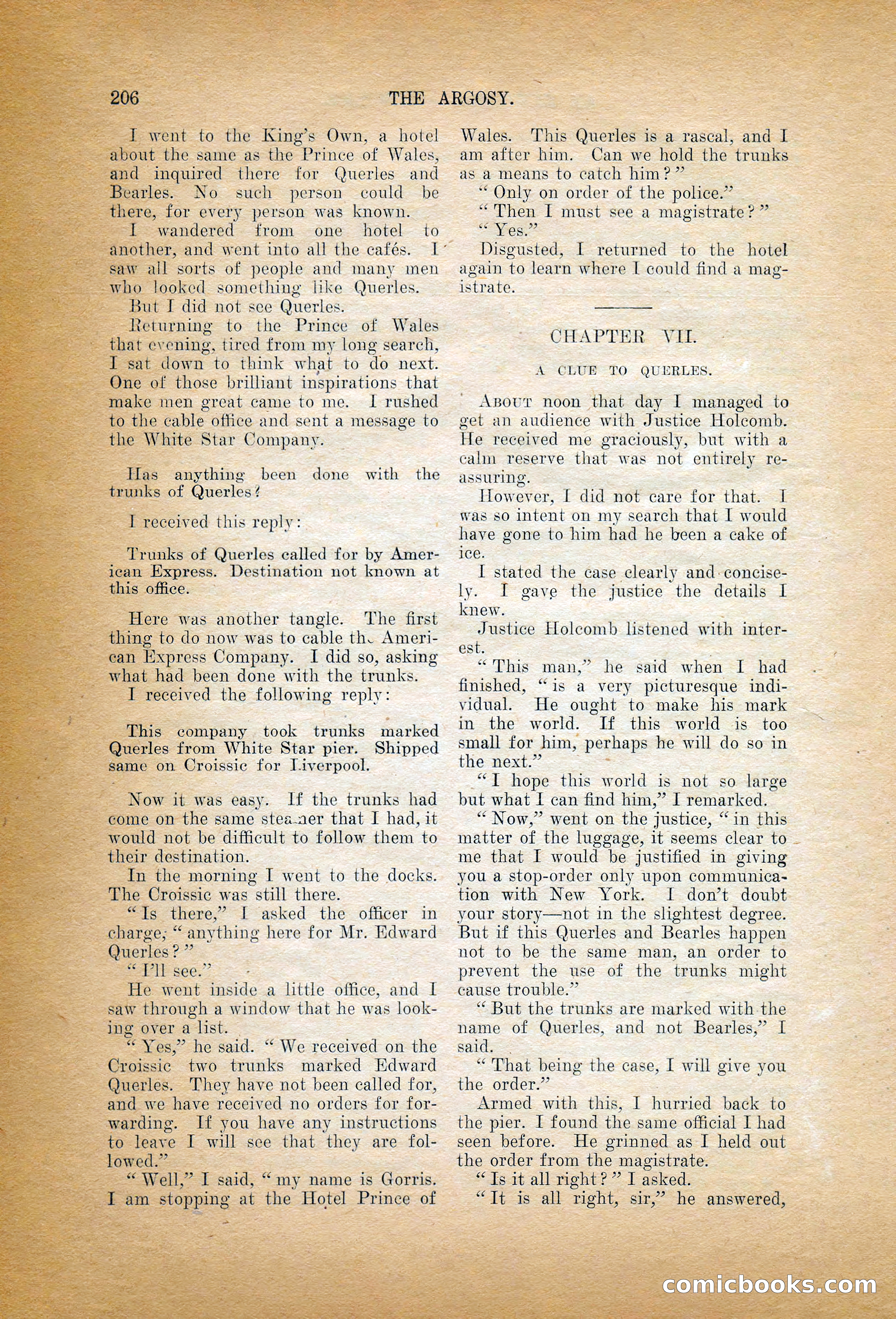 The Argosy, January 1906 — page 24 of 230