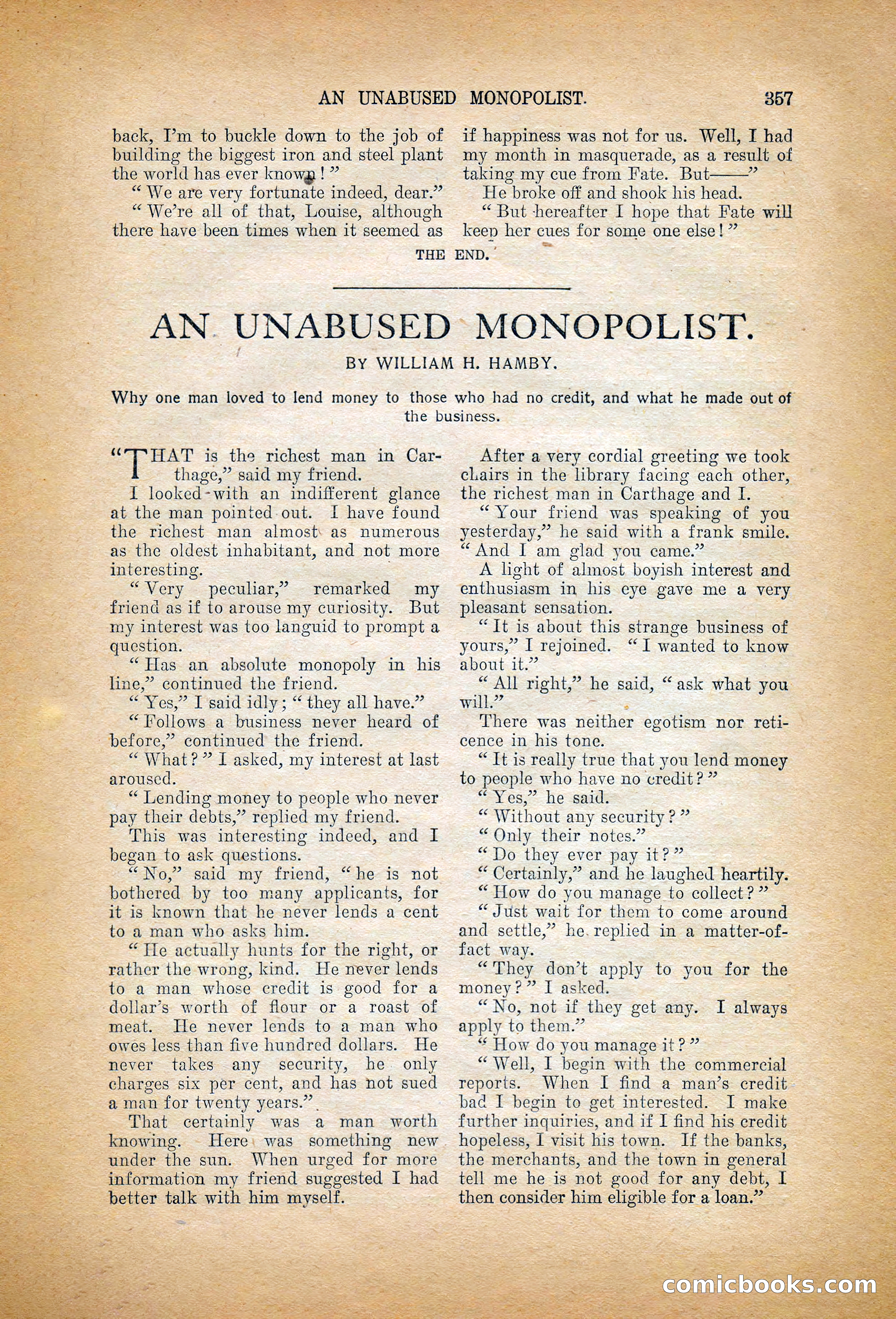 The Argosy, January 1906 — page 175 of 230