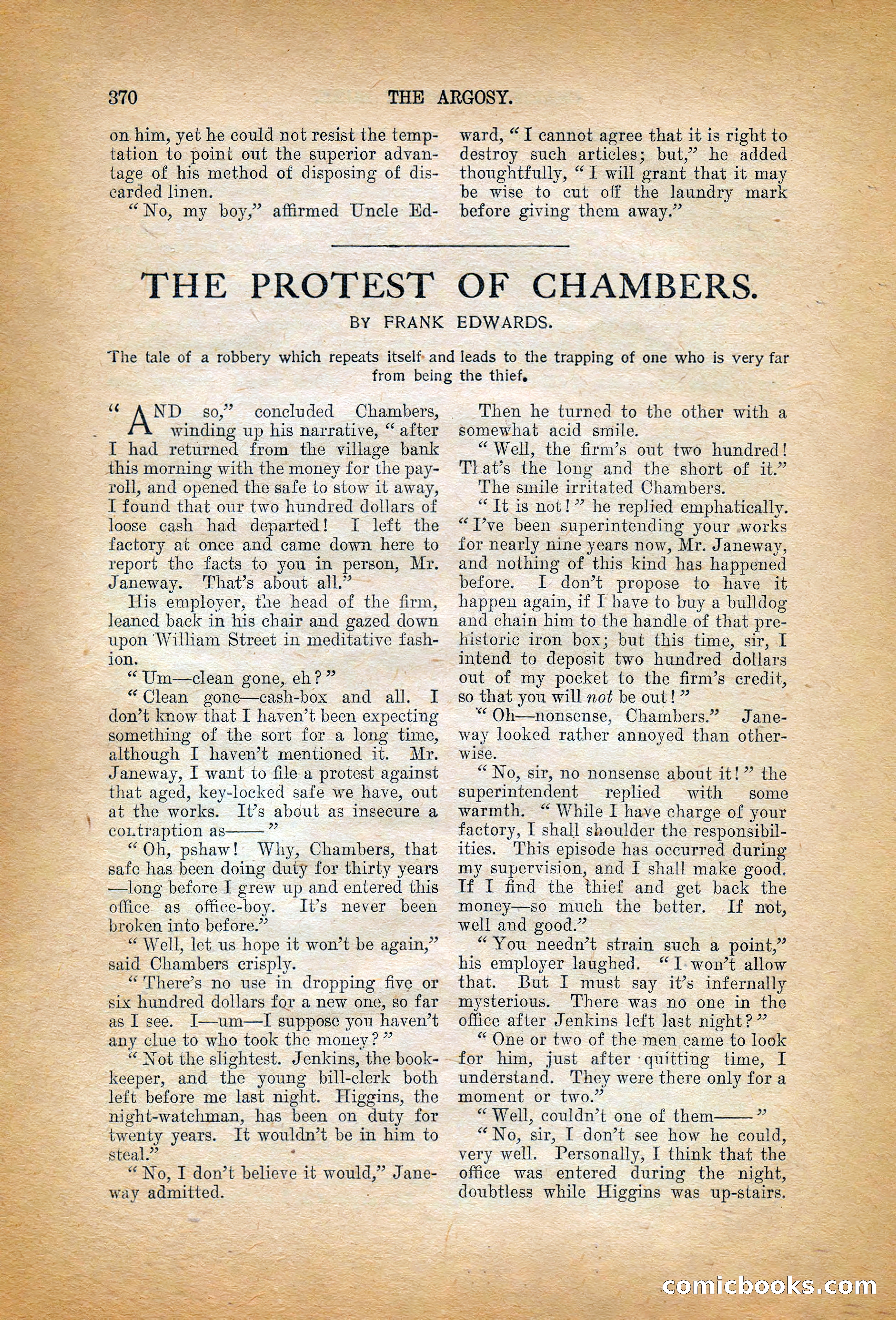 The Argosy, January 1906 — page 188 of 230