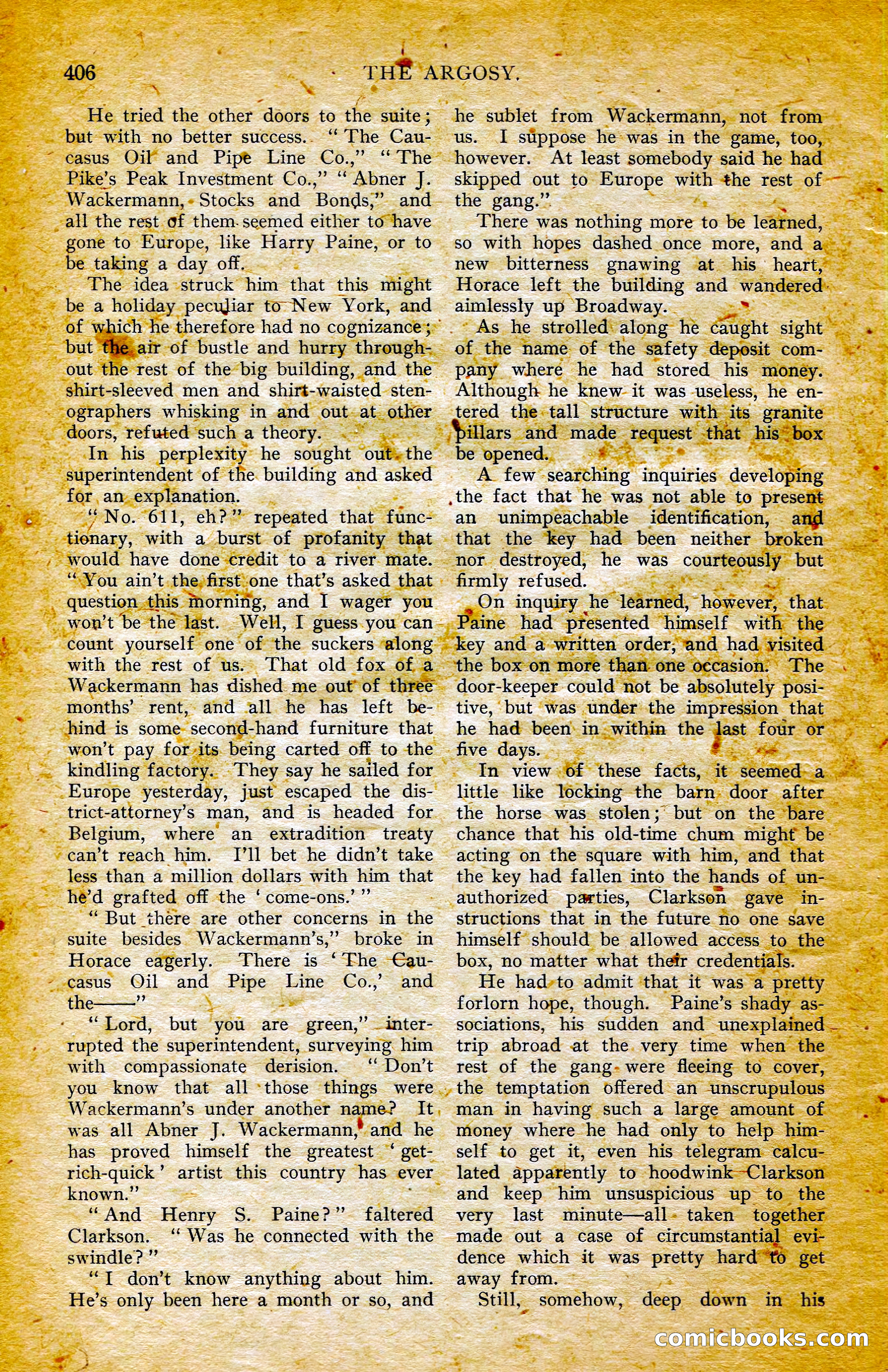 The Argosy, October 1906 — page 32 of 248