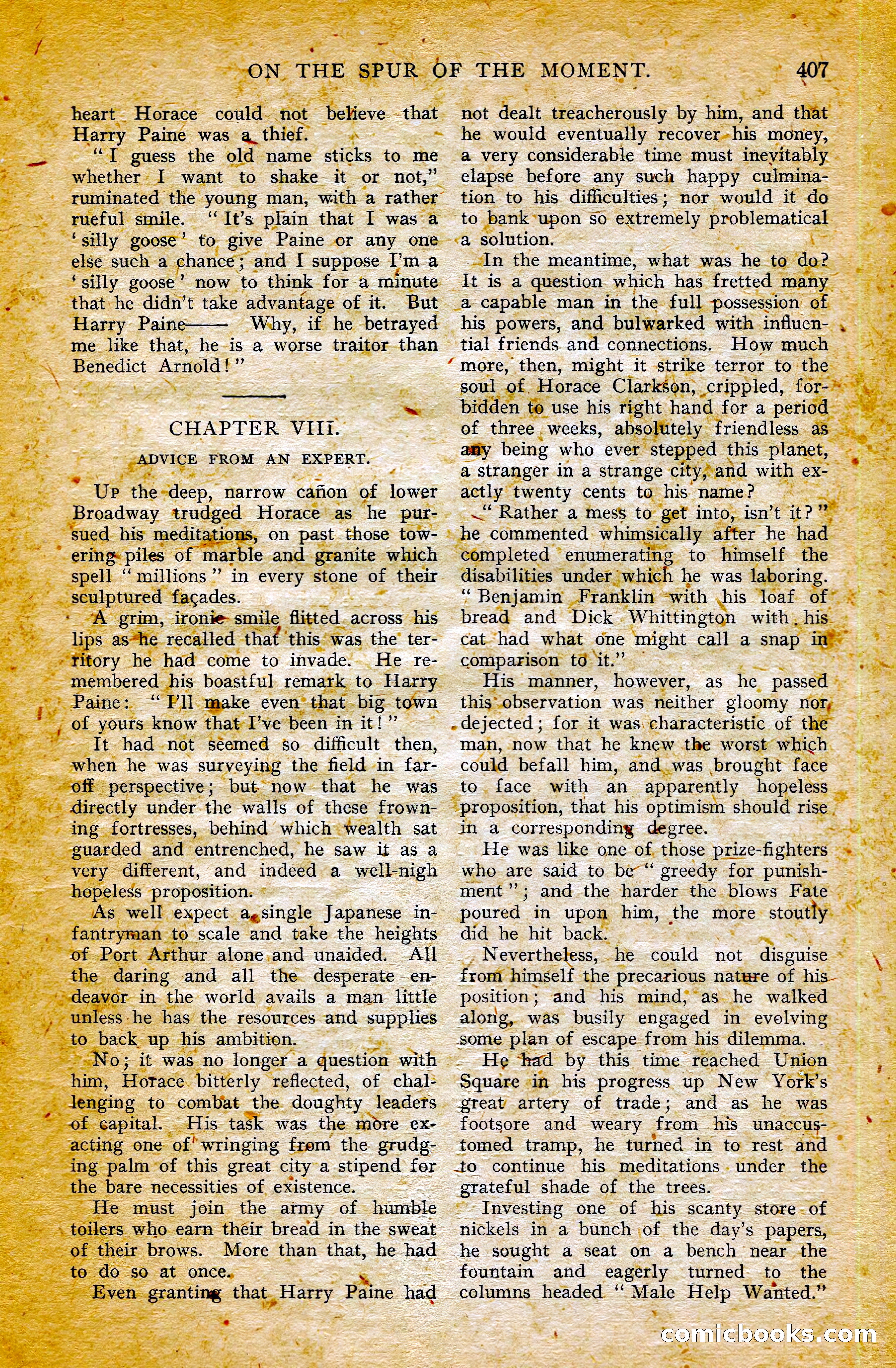 The Argosy, October 1906 — page 33 of 248