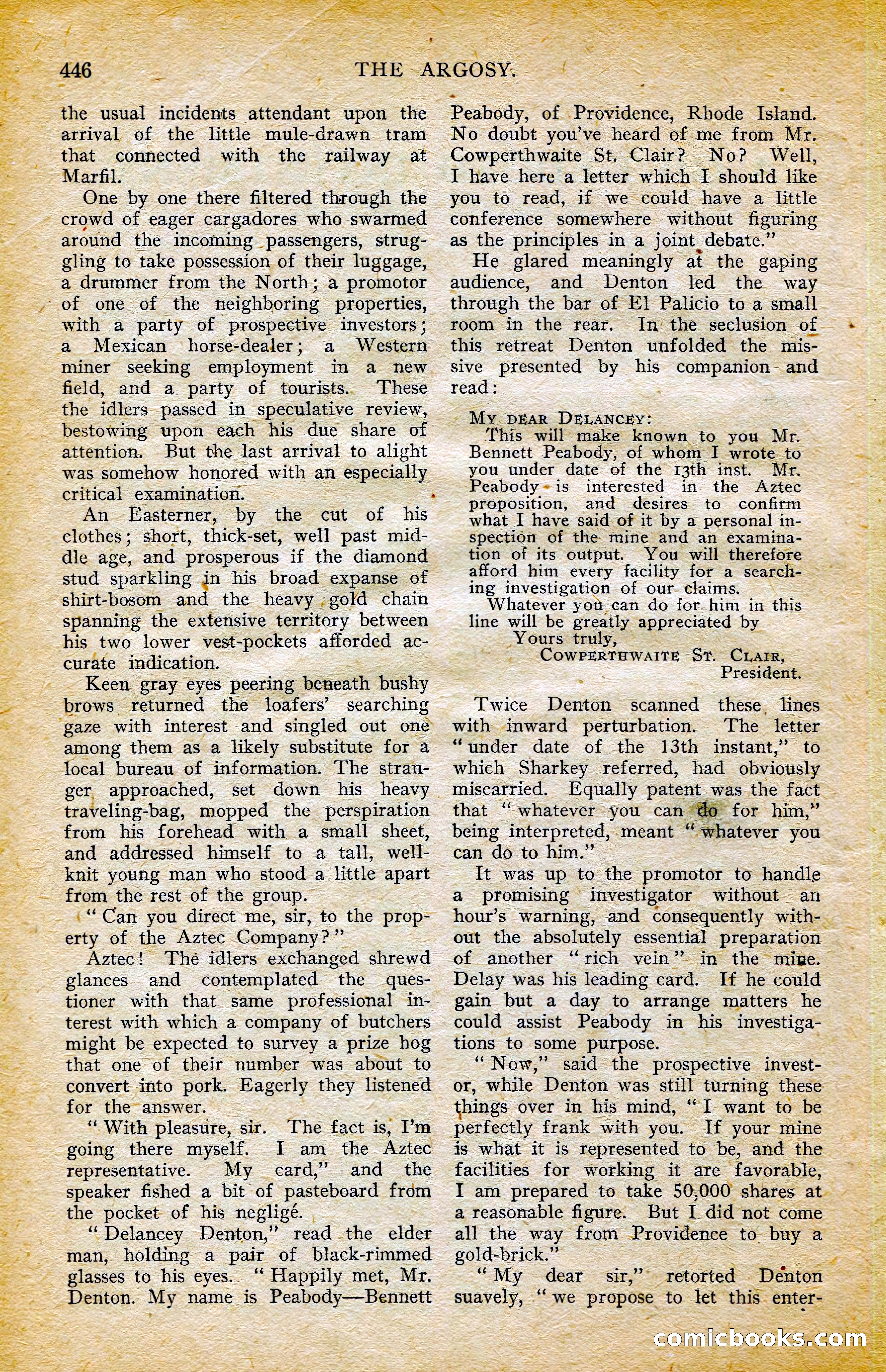 The Argosy, October 1906 — page 72 of 248