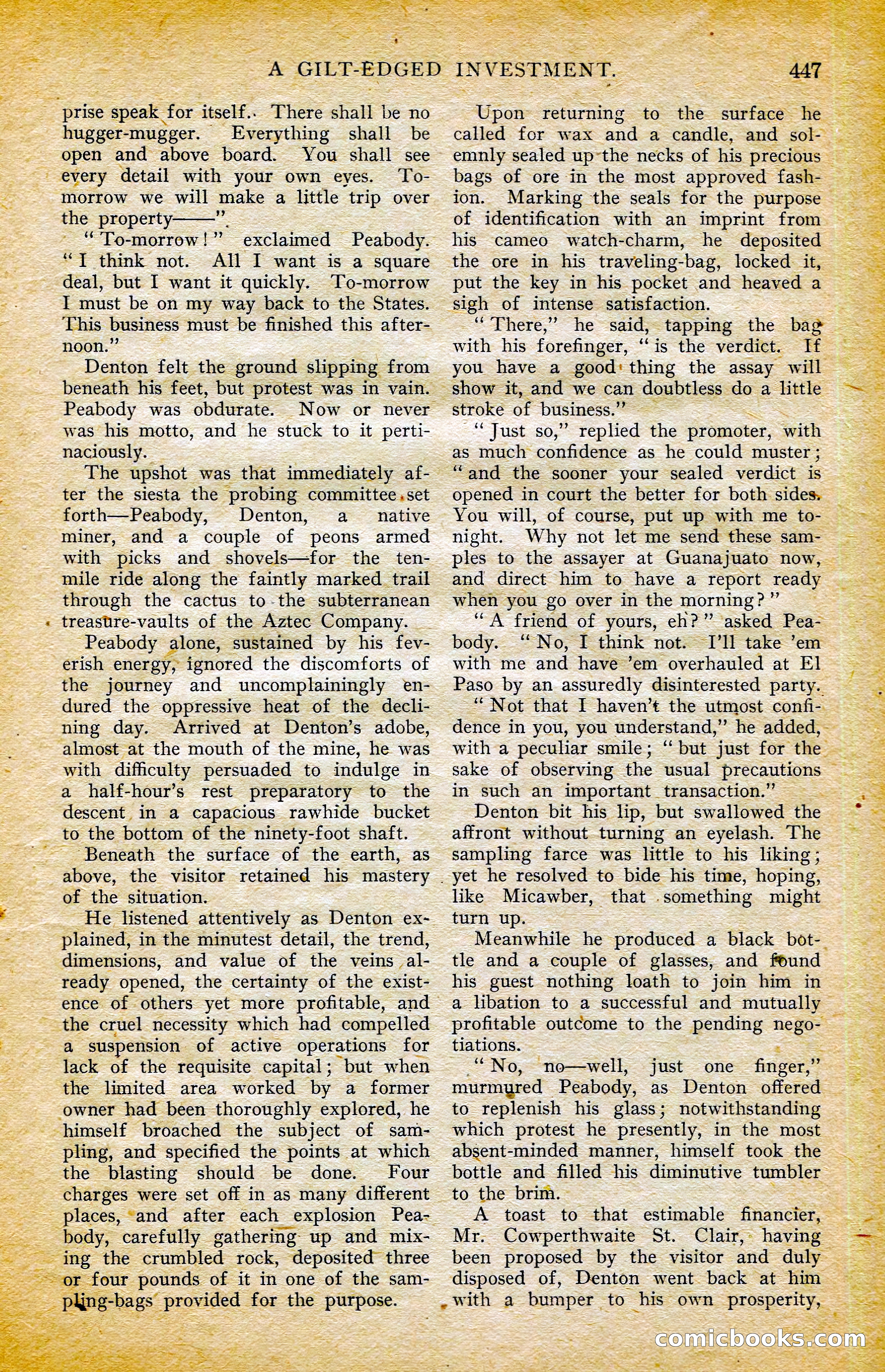 The Argosy, October 1906 — page 73 of 248