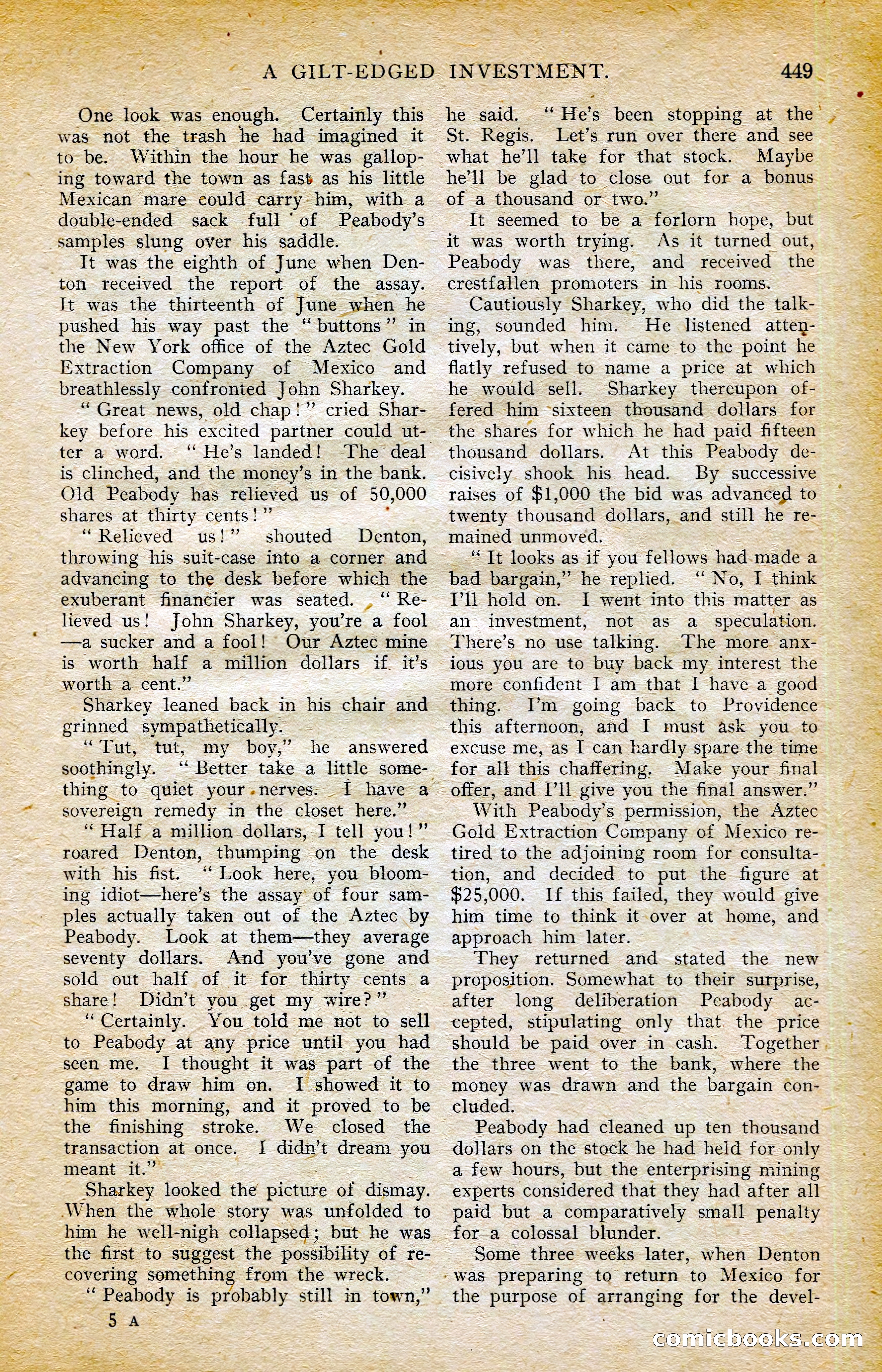 The Argosy, October 1906 — page 75 of 248
