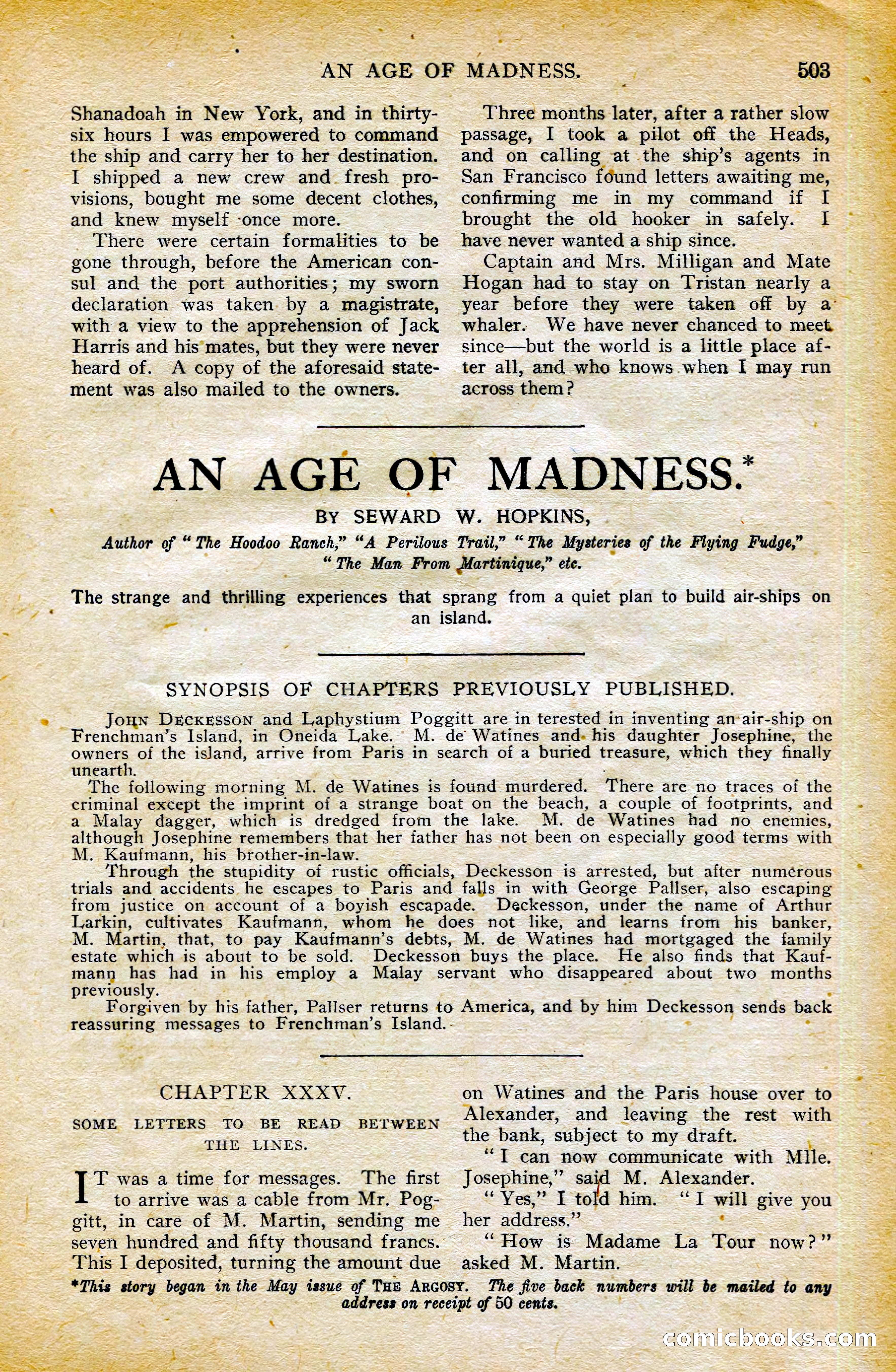 The Argosy, October 1906 — page 133 of 248