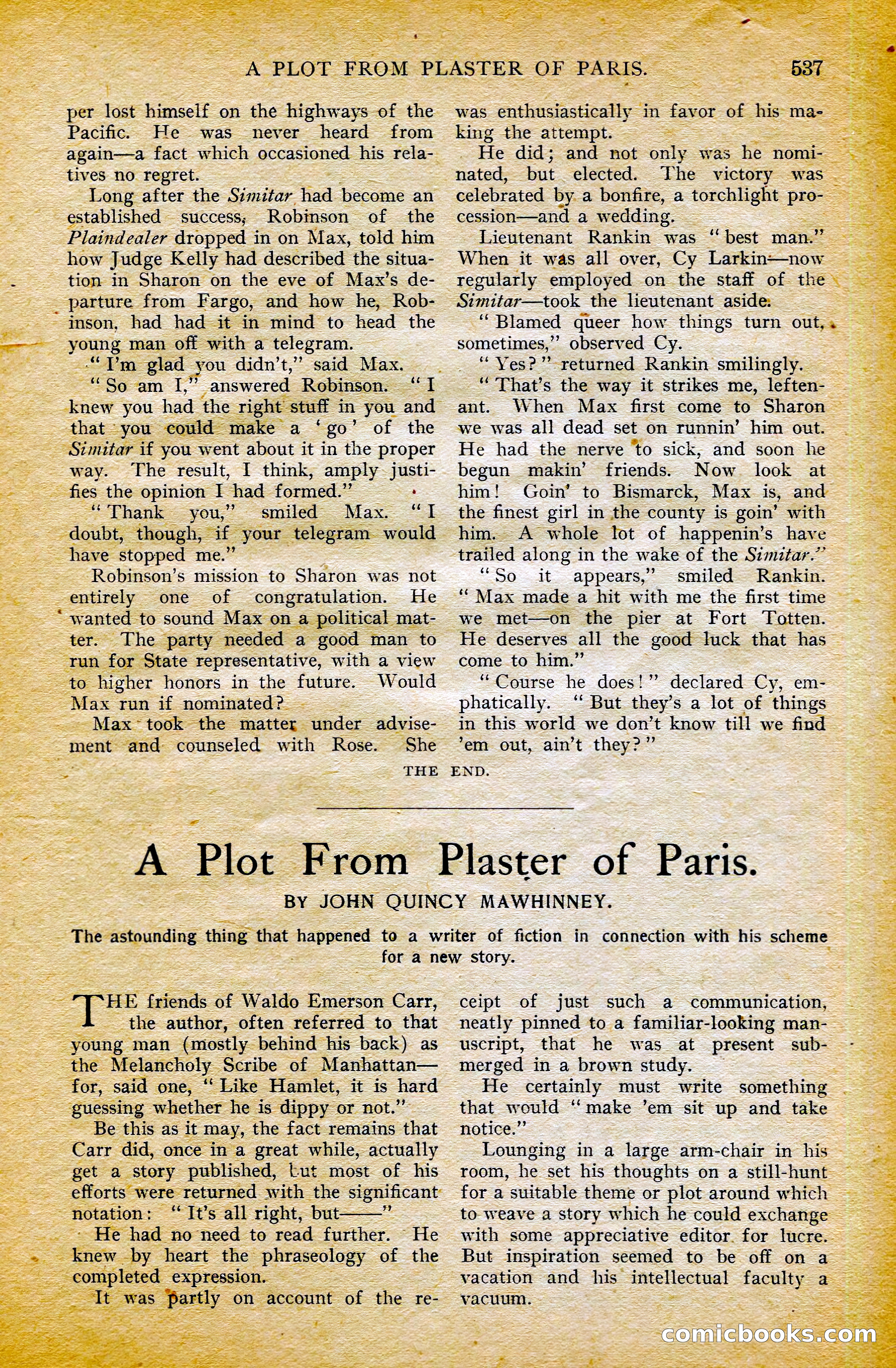 The Argosy, October 1906 — page 167 of 248