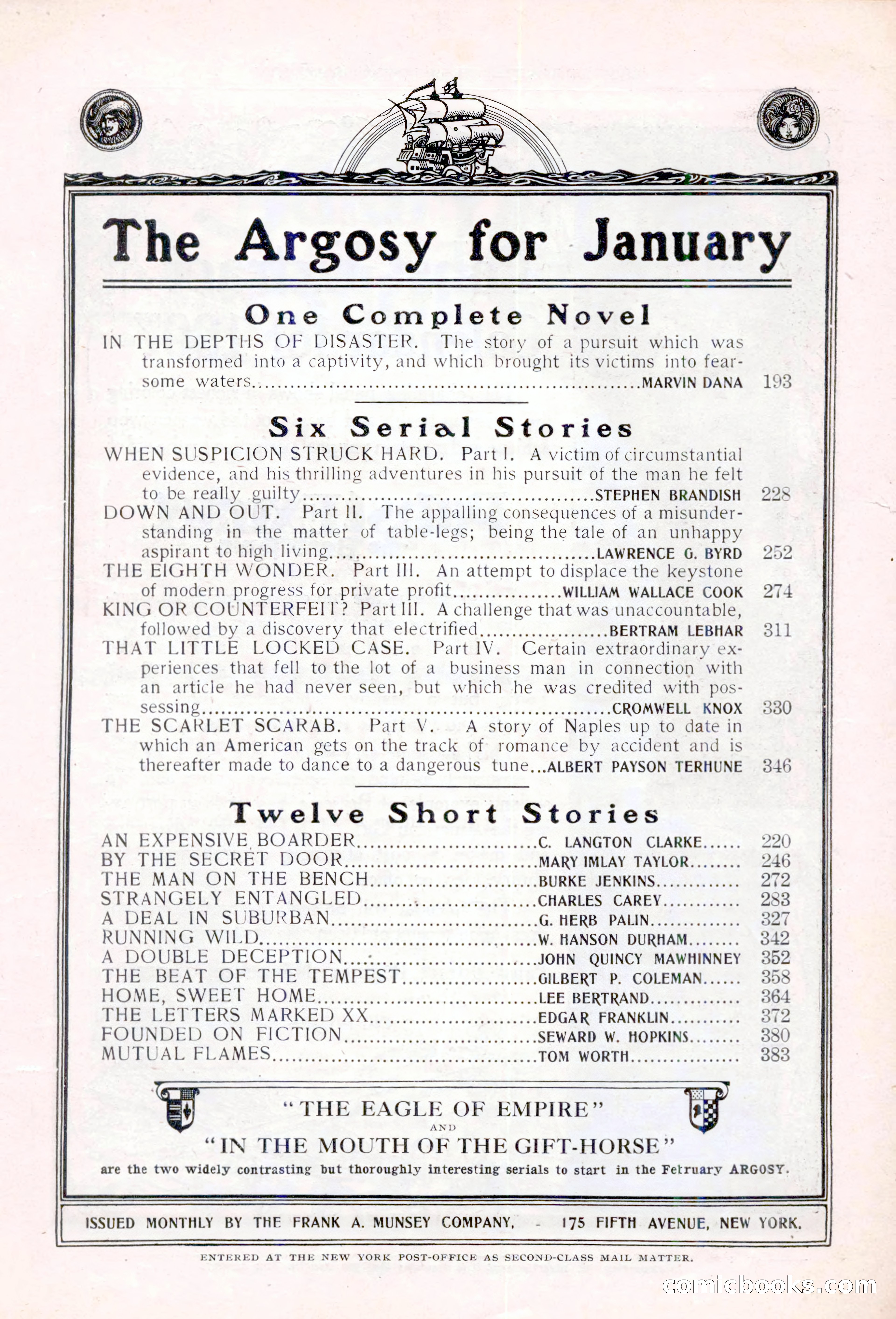 The Argosy, January 1907 — page 5 of 220