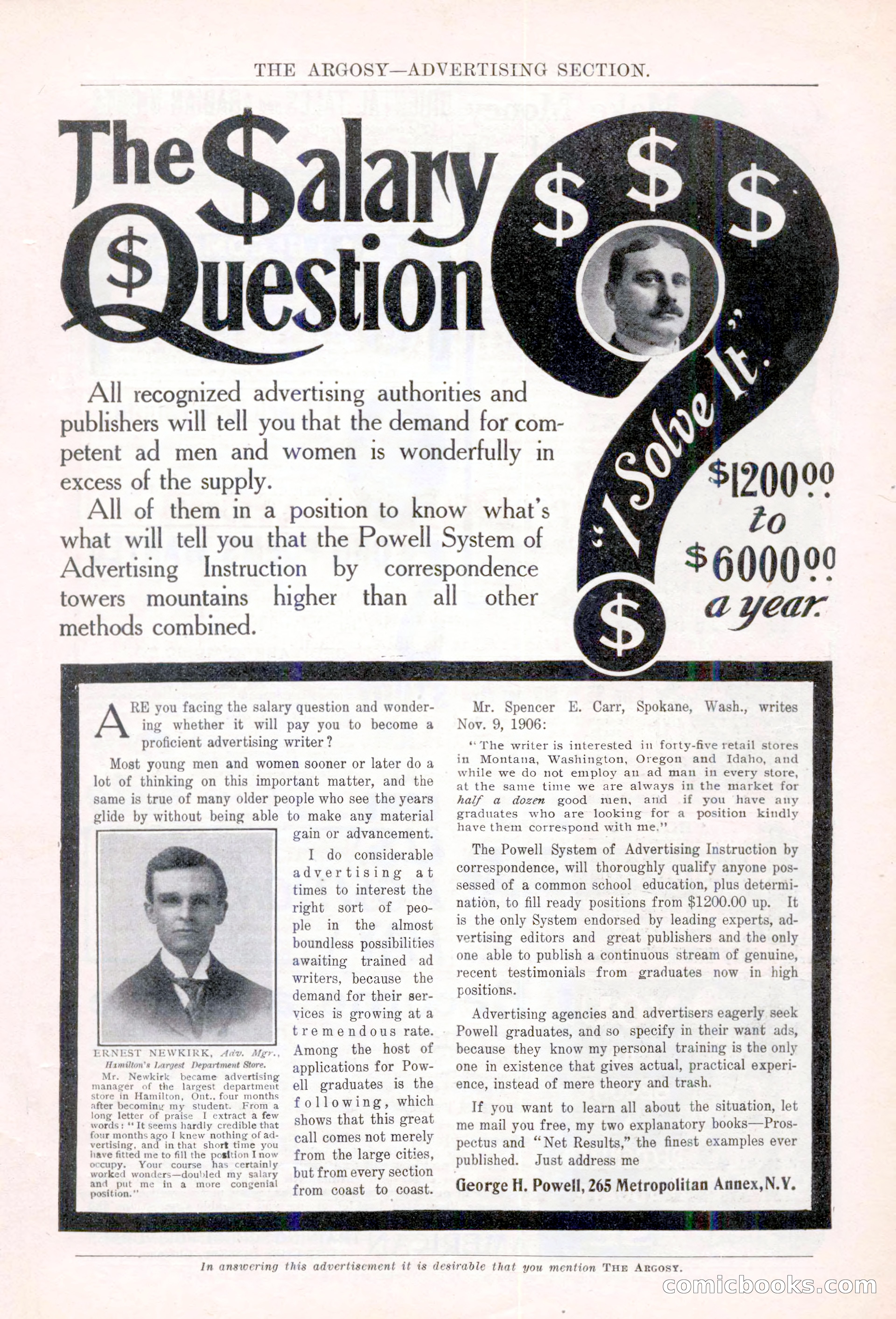 The Argosy, January 1907 — page 7 of 220