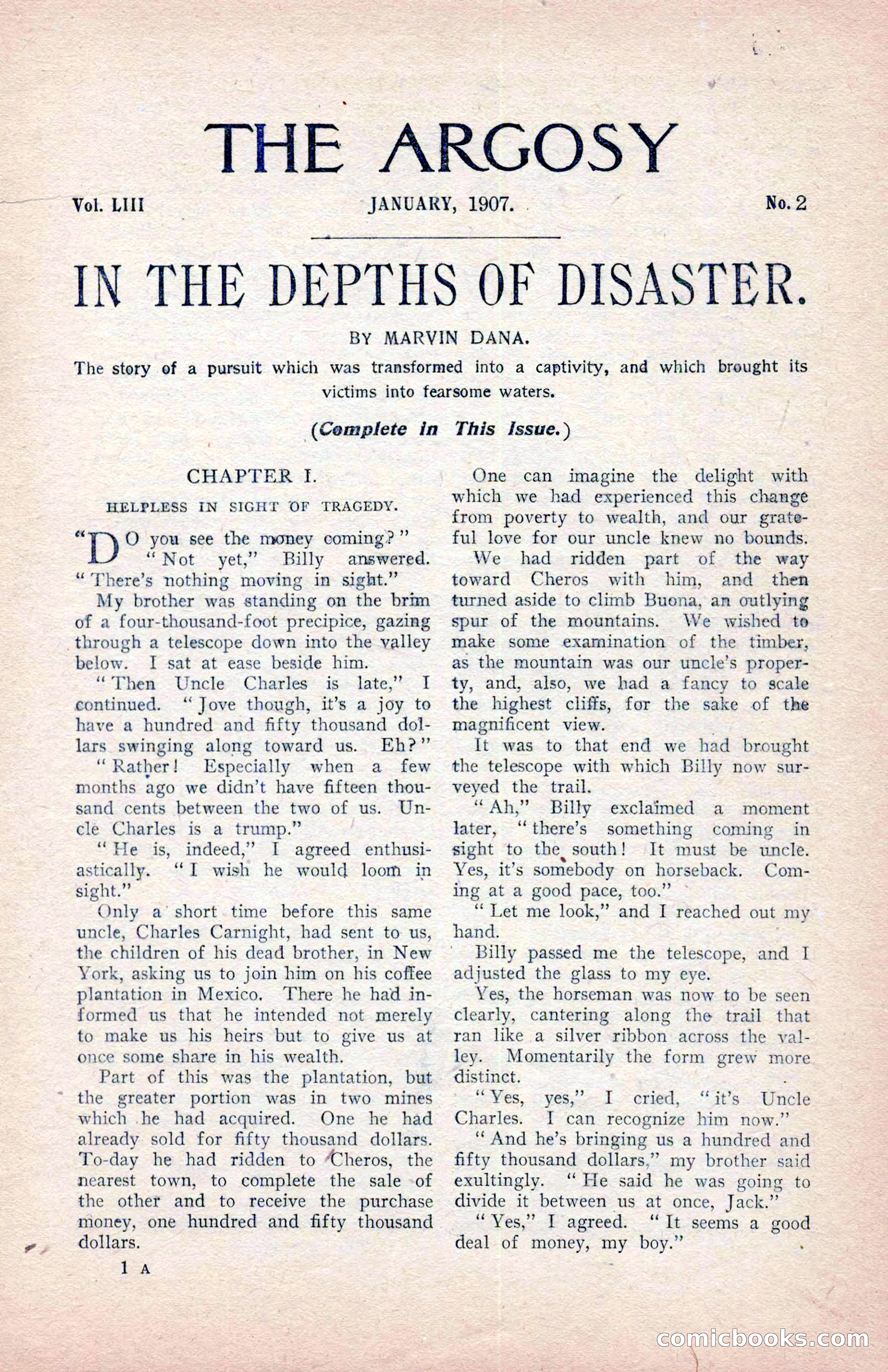 The Argosy, January 1907 — page 11 of 220