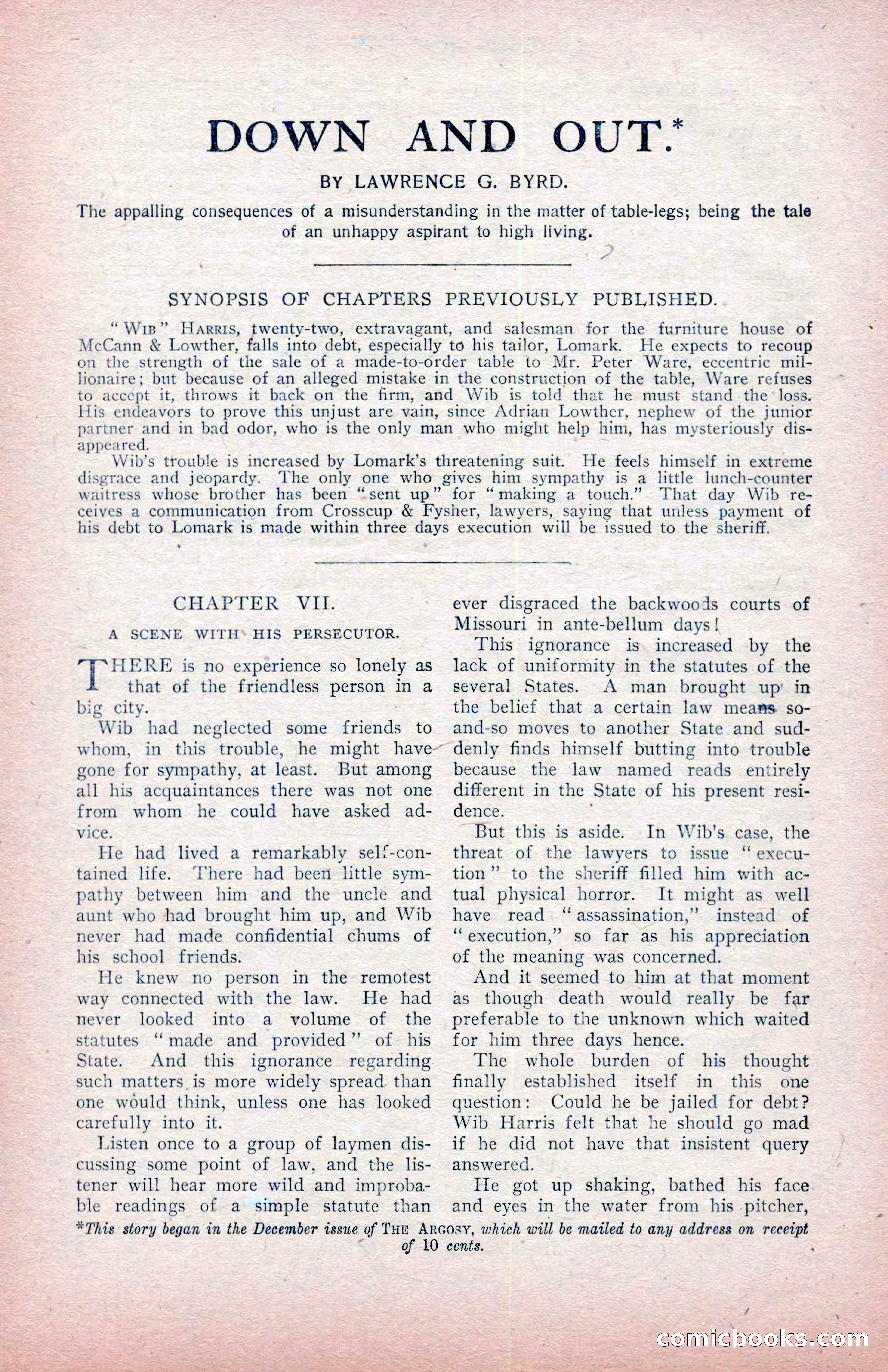 The Argosy, January 1907 — page 70 of 220
