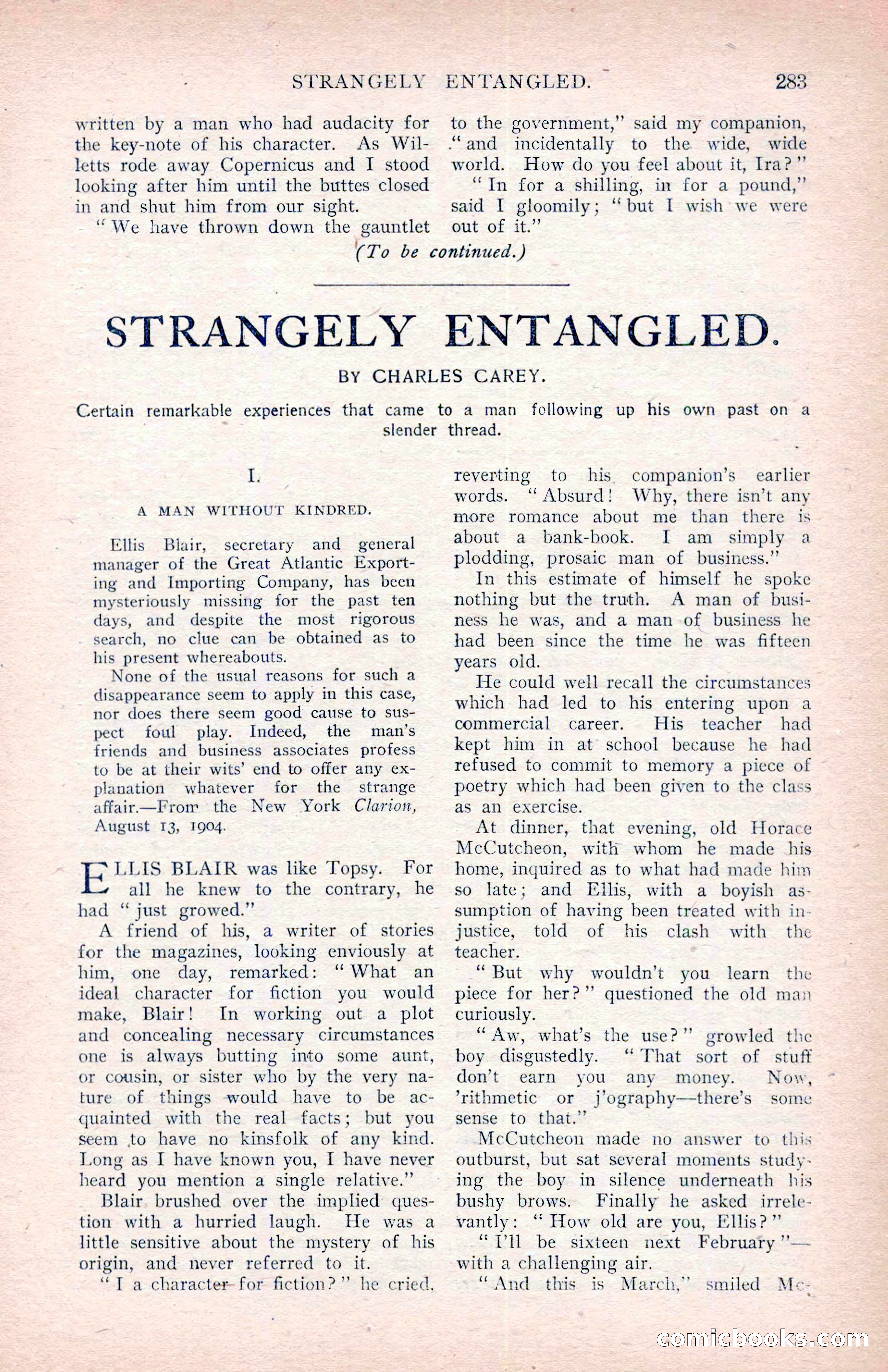The Argosy, January 1907 — page 101 of 220