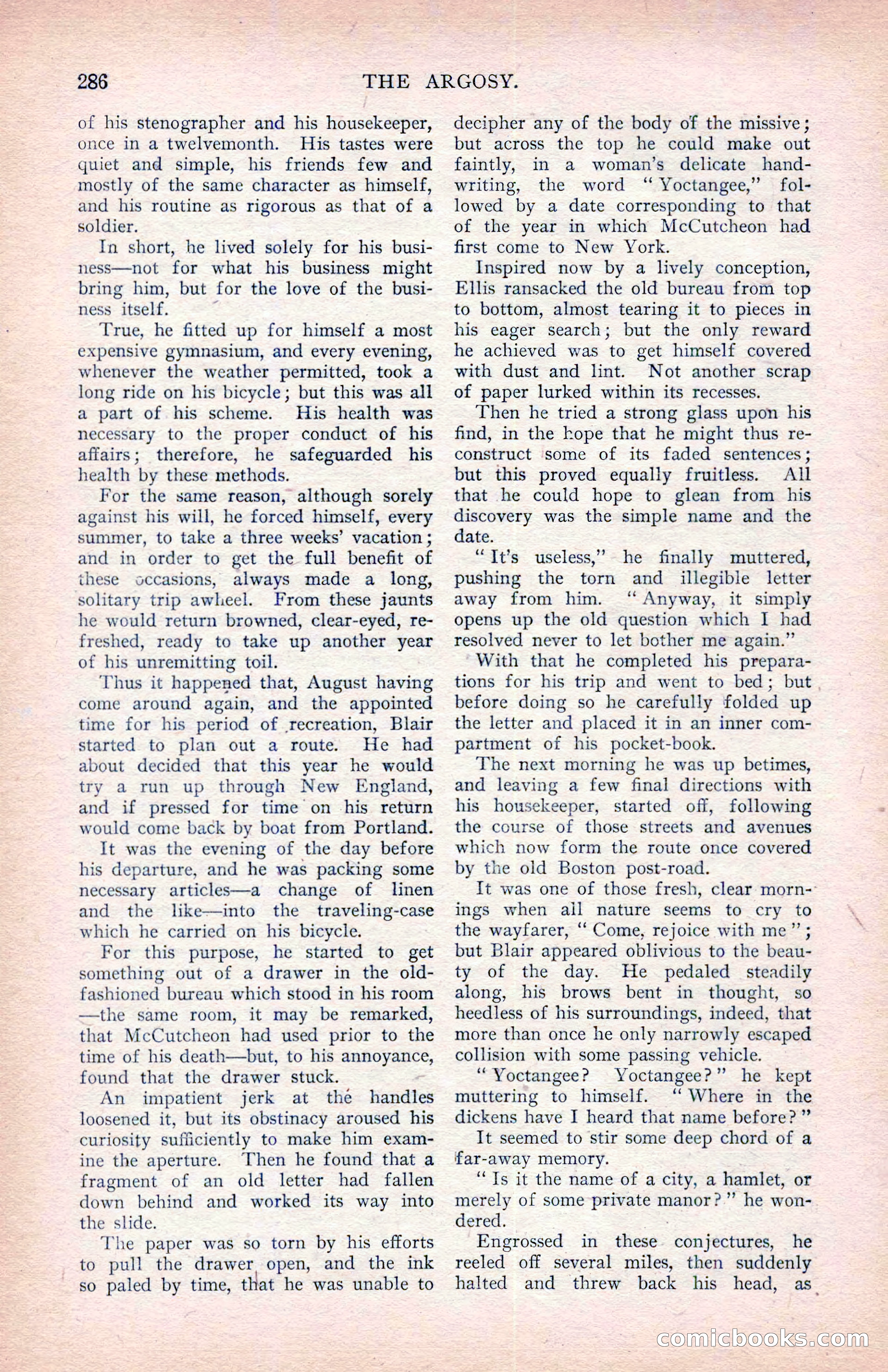 The Argosy, January 1907 — page 104 of 220