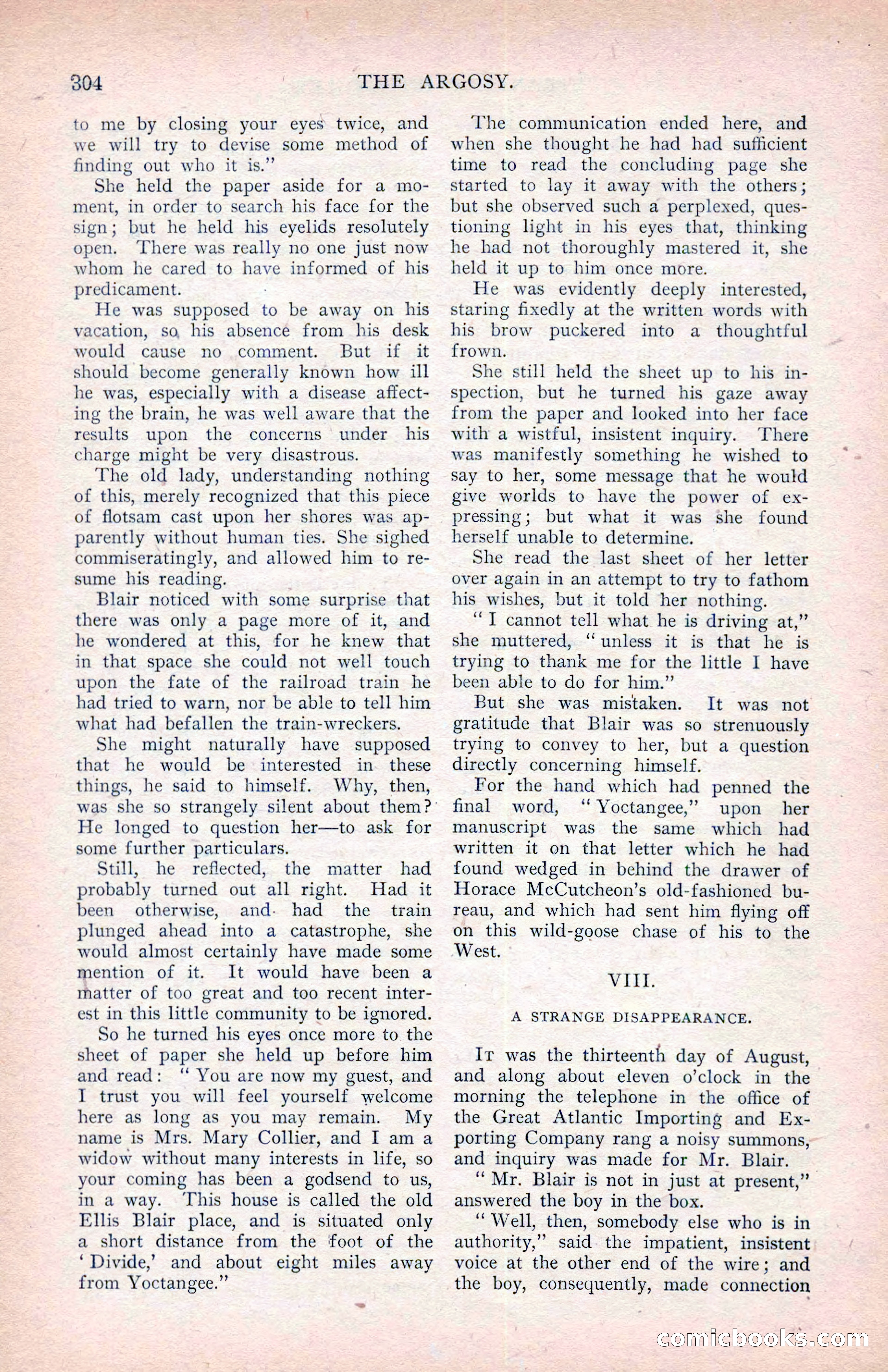 The Argosy, January 1907 — page 122 of 220