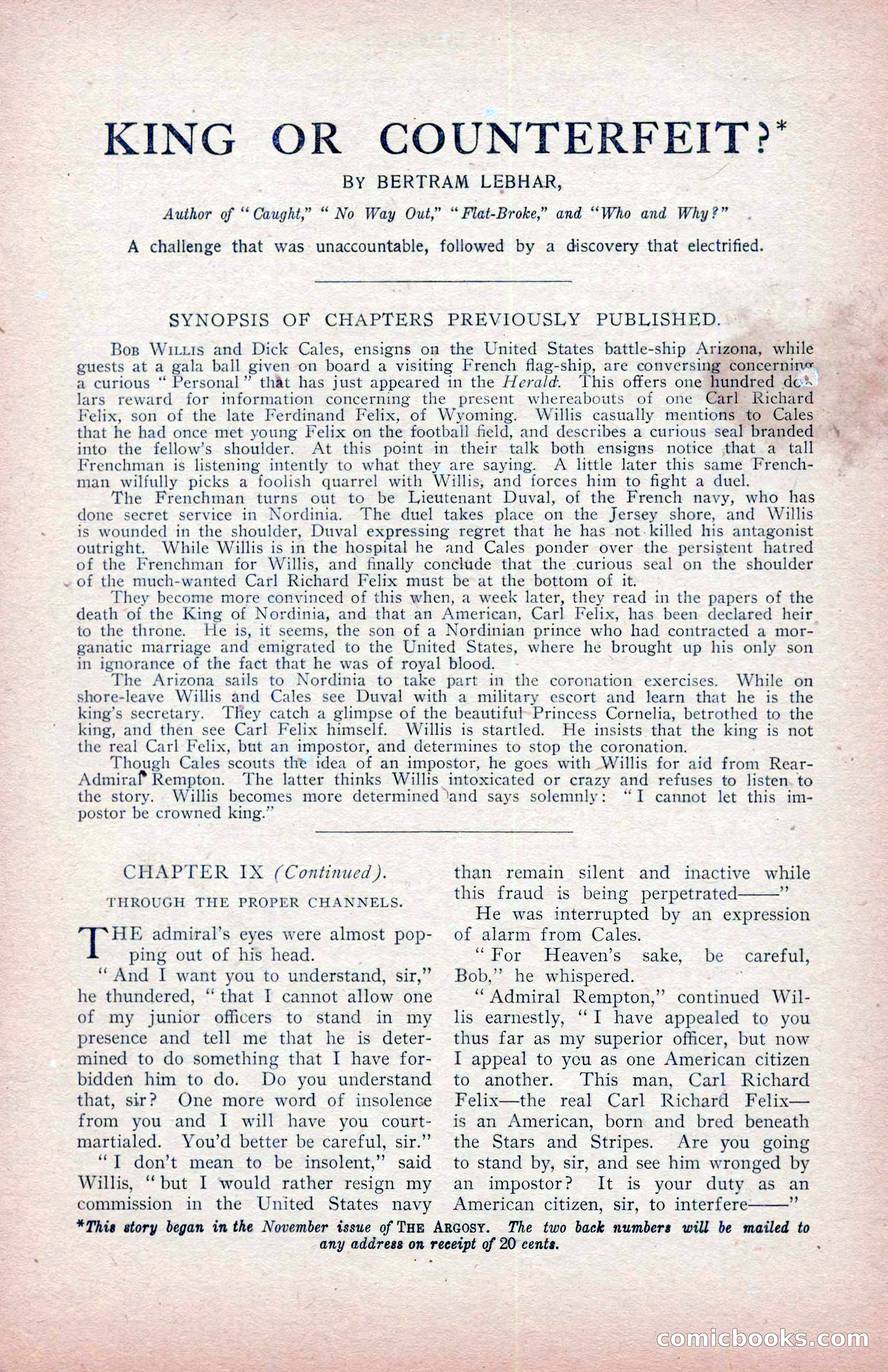 The Argosy, January 1907 — page 129 of 220