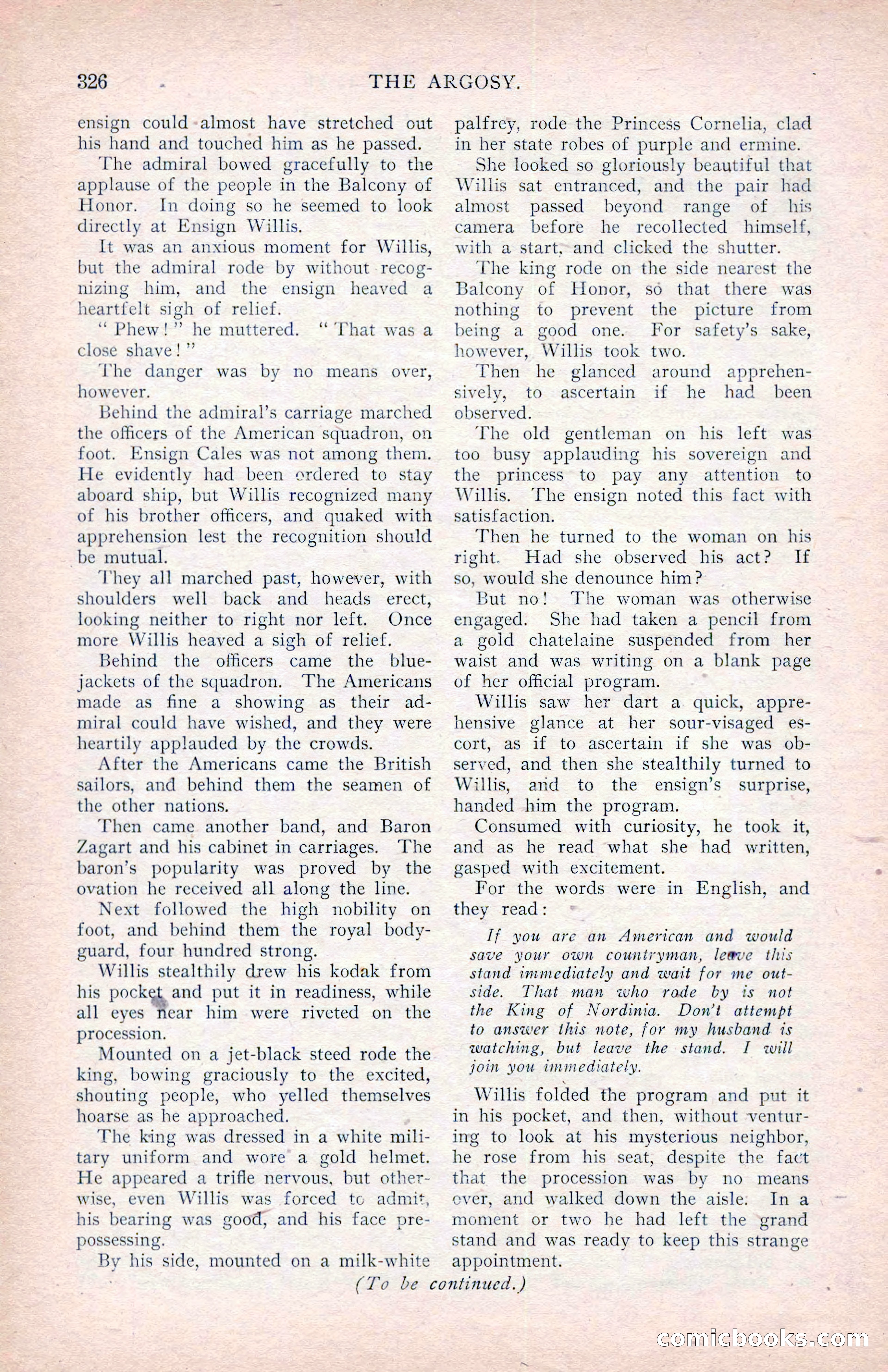 The Argosy, January 1907 — page 144 of 220