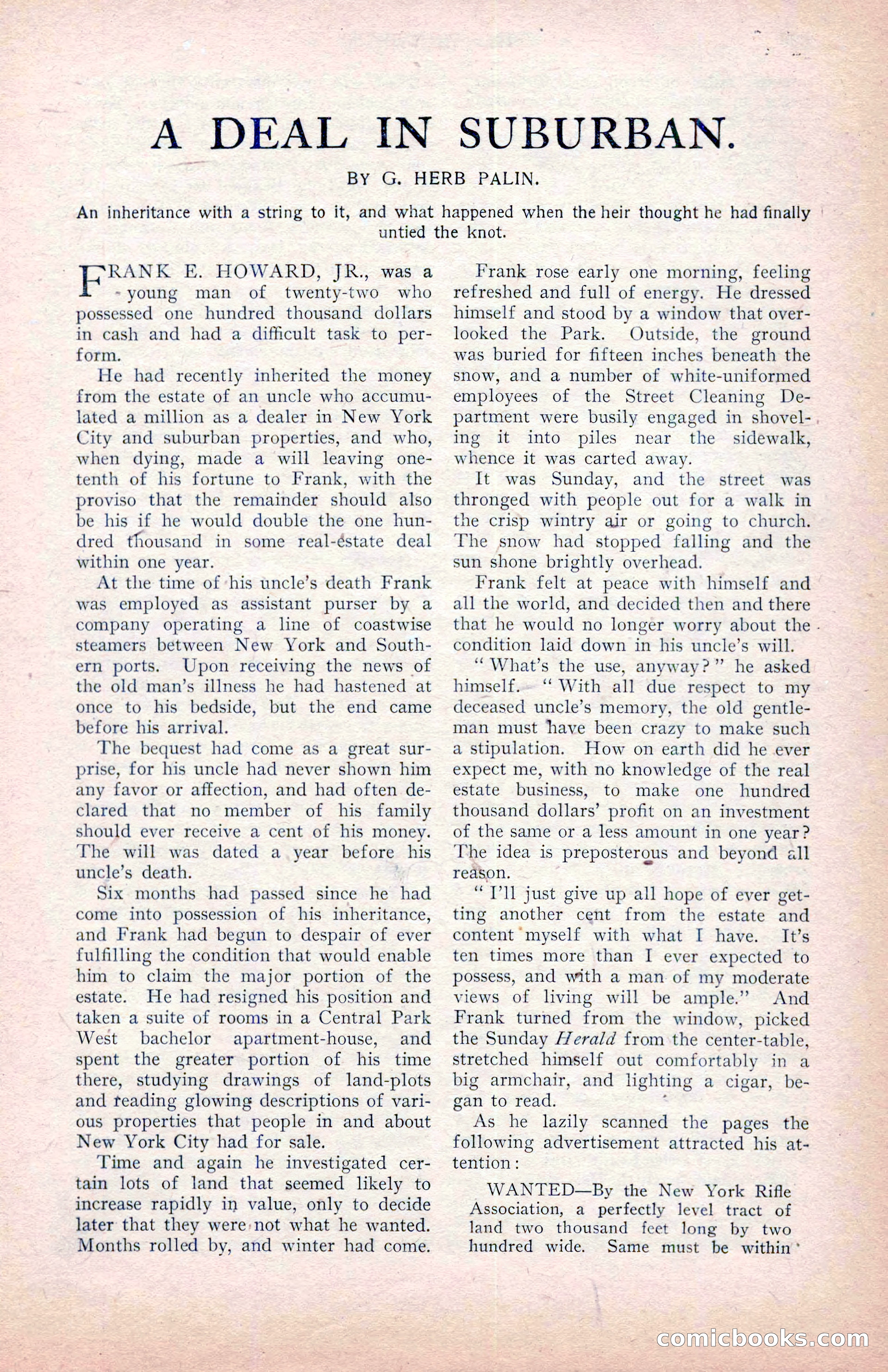 The Argosy, January 1907 — page 145 of 220