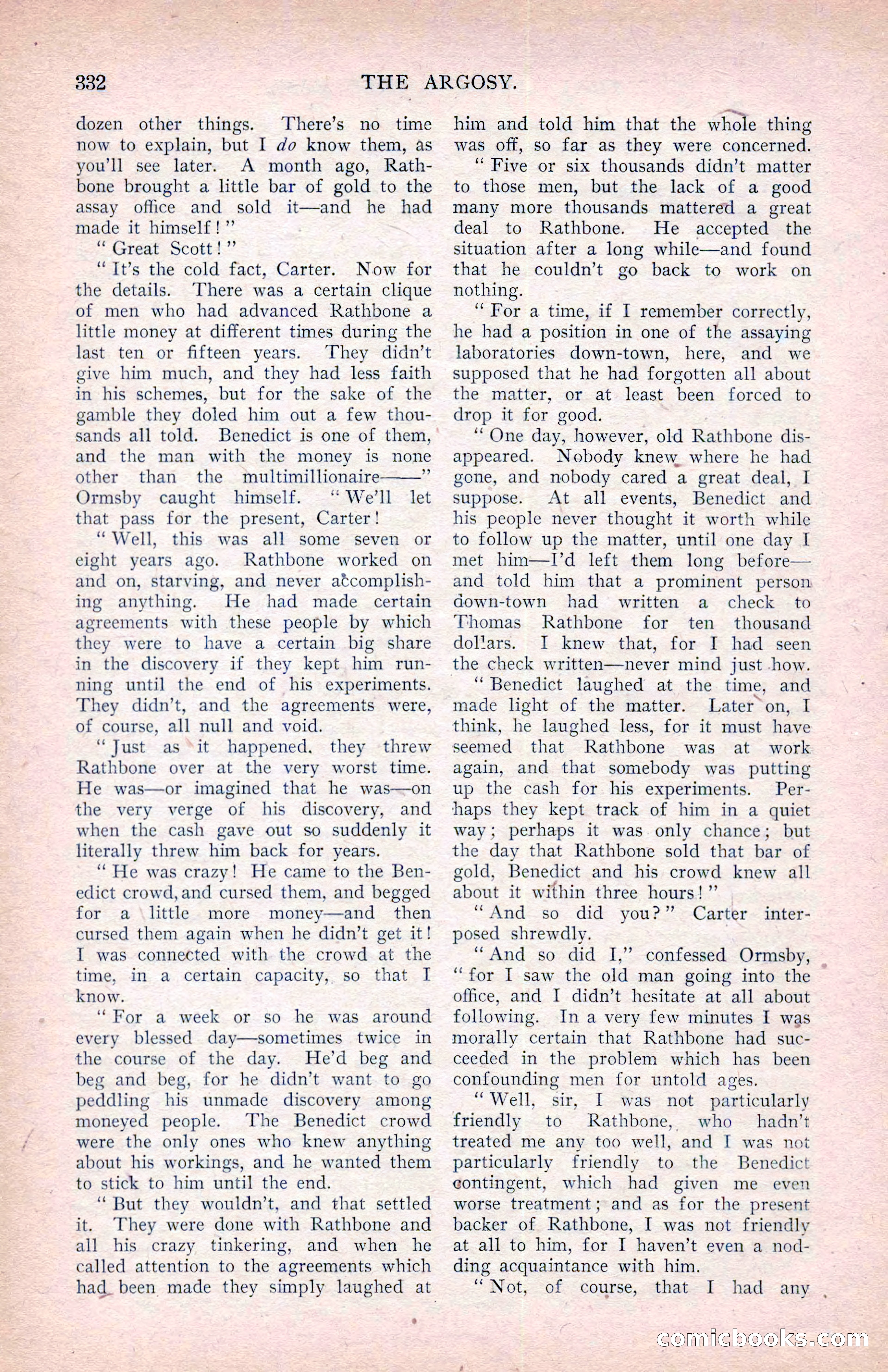 The Argosy, January 1907 — page 150 of 220