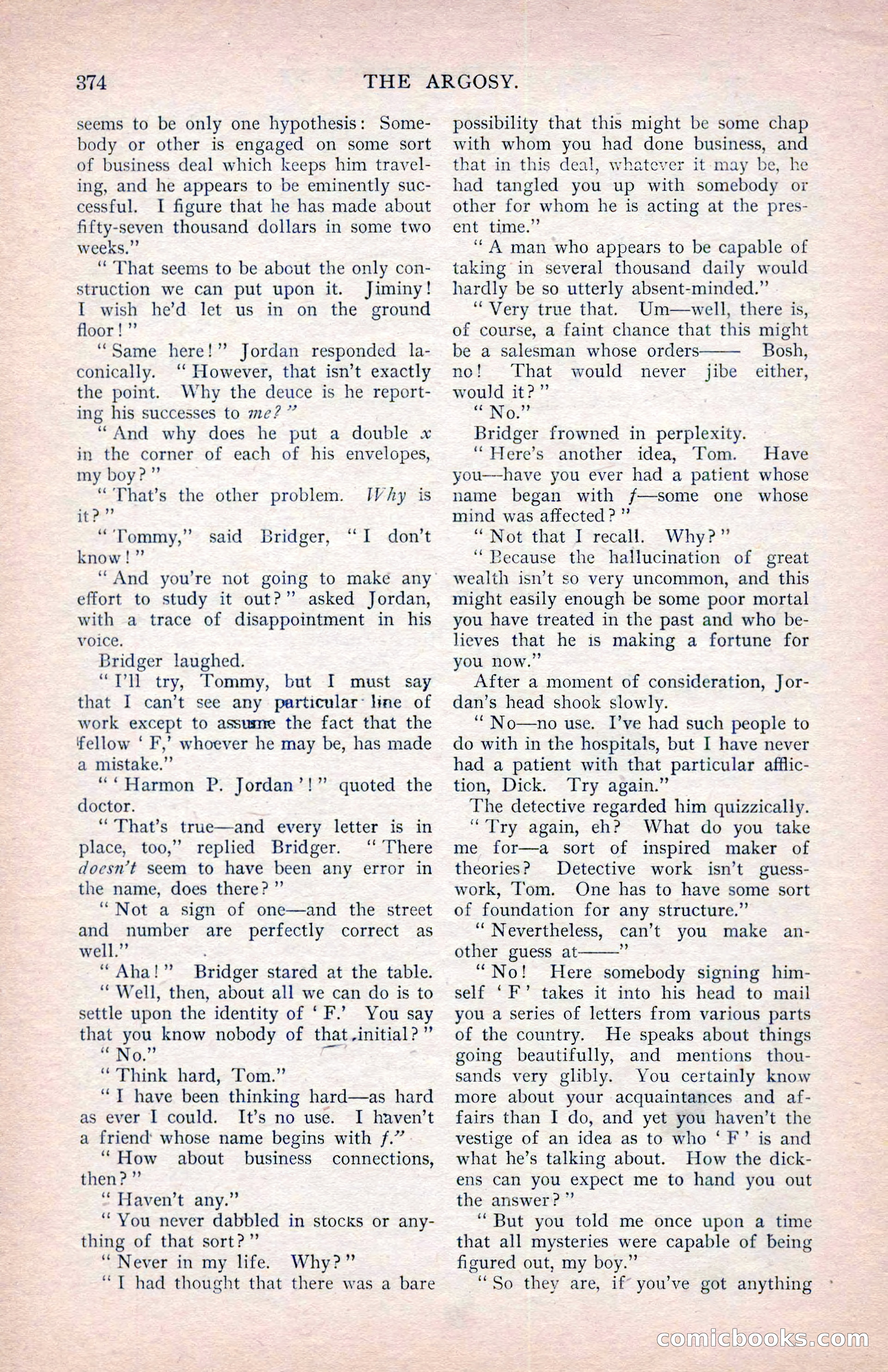 The Argosy, January 1907 — page 192 of 220