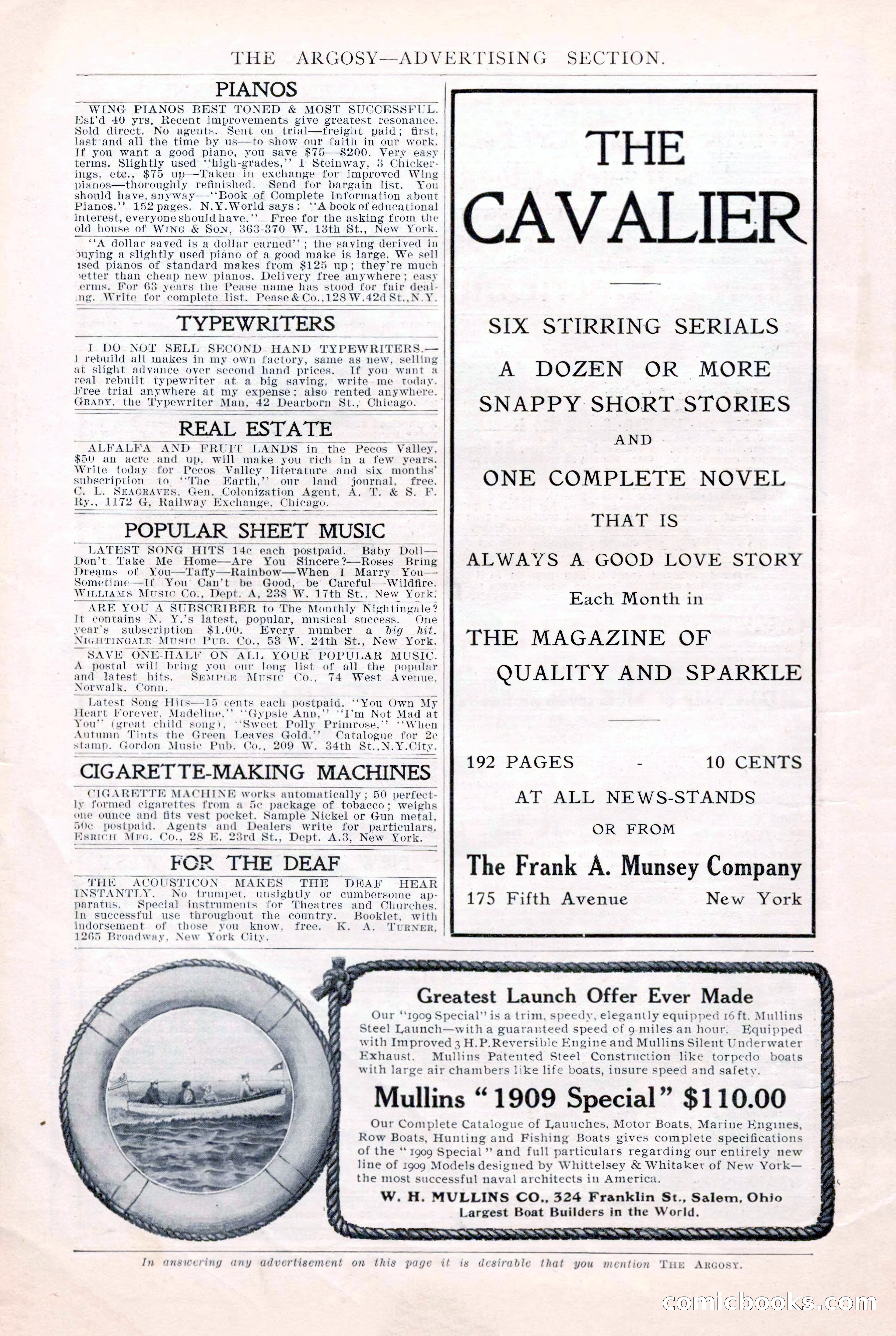 The Argosy for March 1909 — page 8 of 244