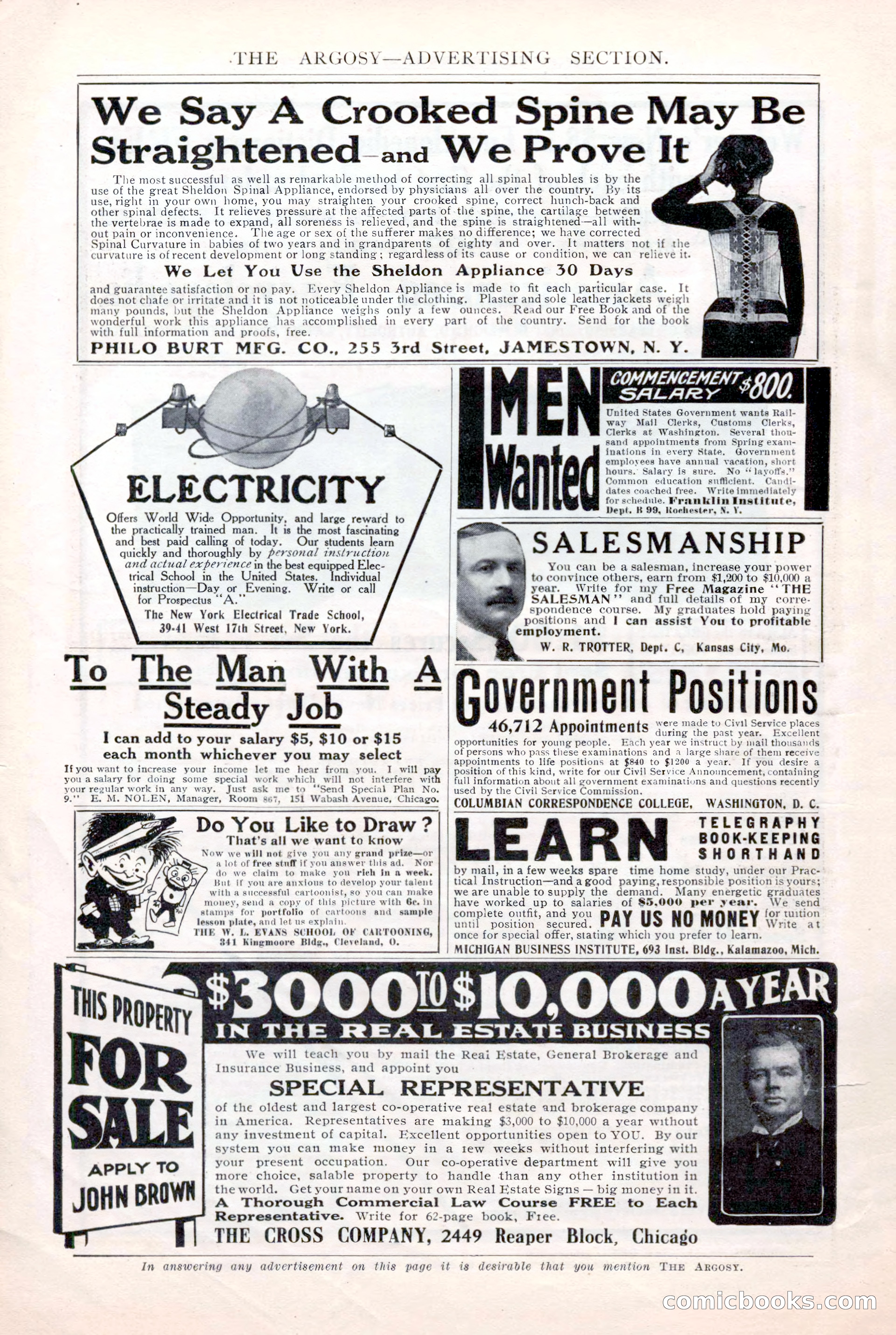 The Argosy for March 1909 — page 10 of 244
