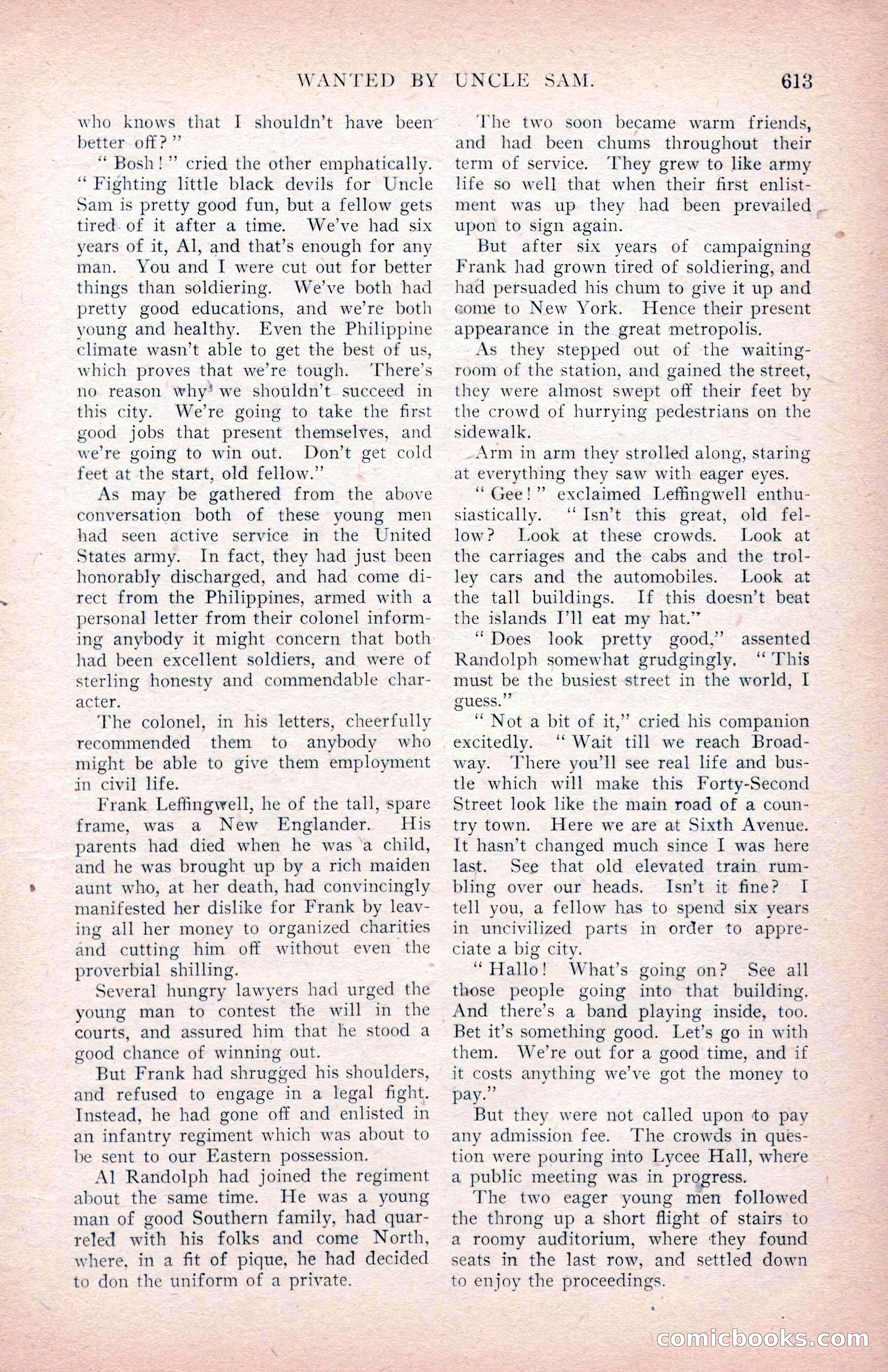 The Argosy for March 1909 — page 51 of 244