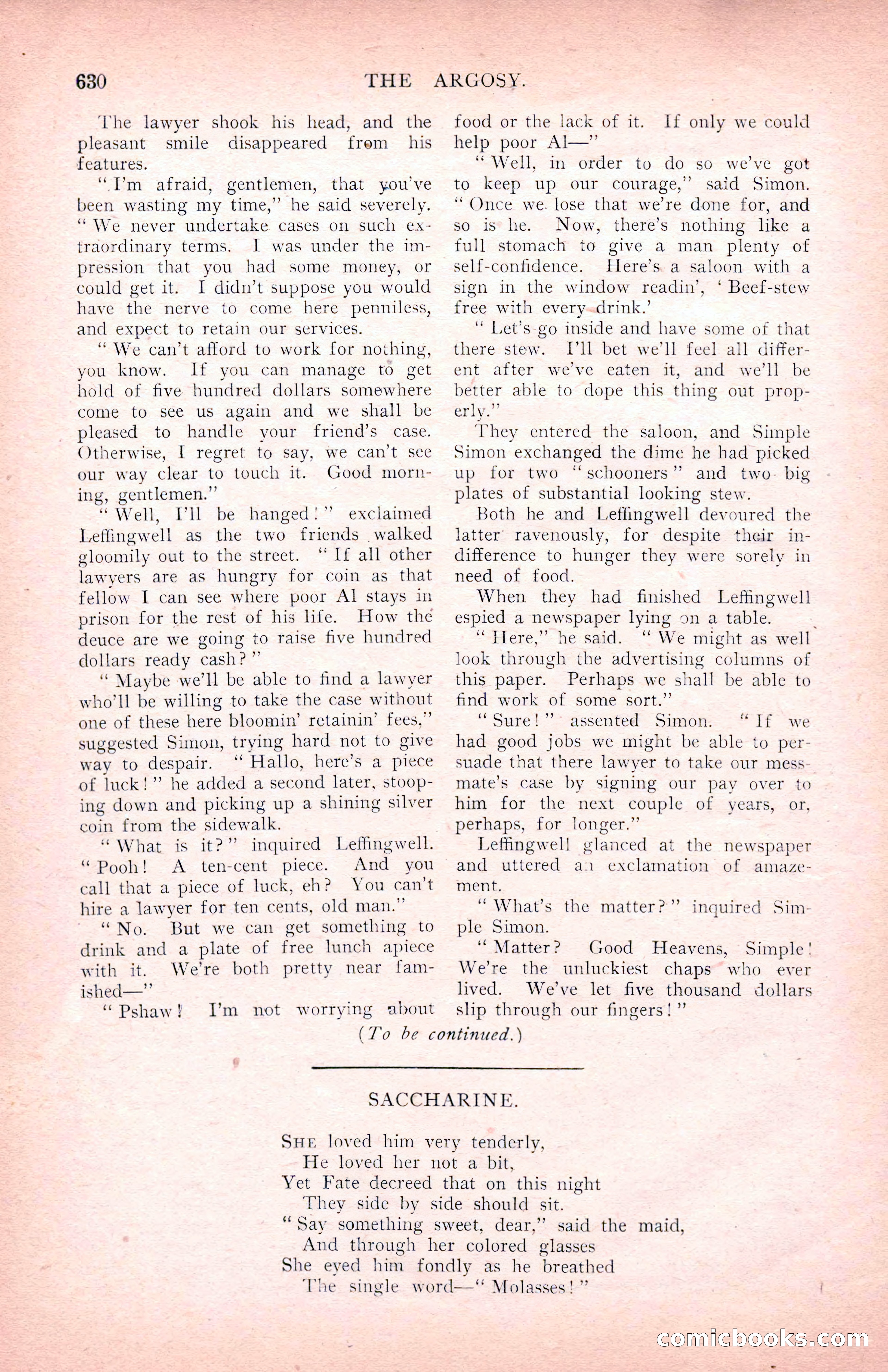 The Argosy for March 1909 — page 68 of 244