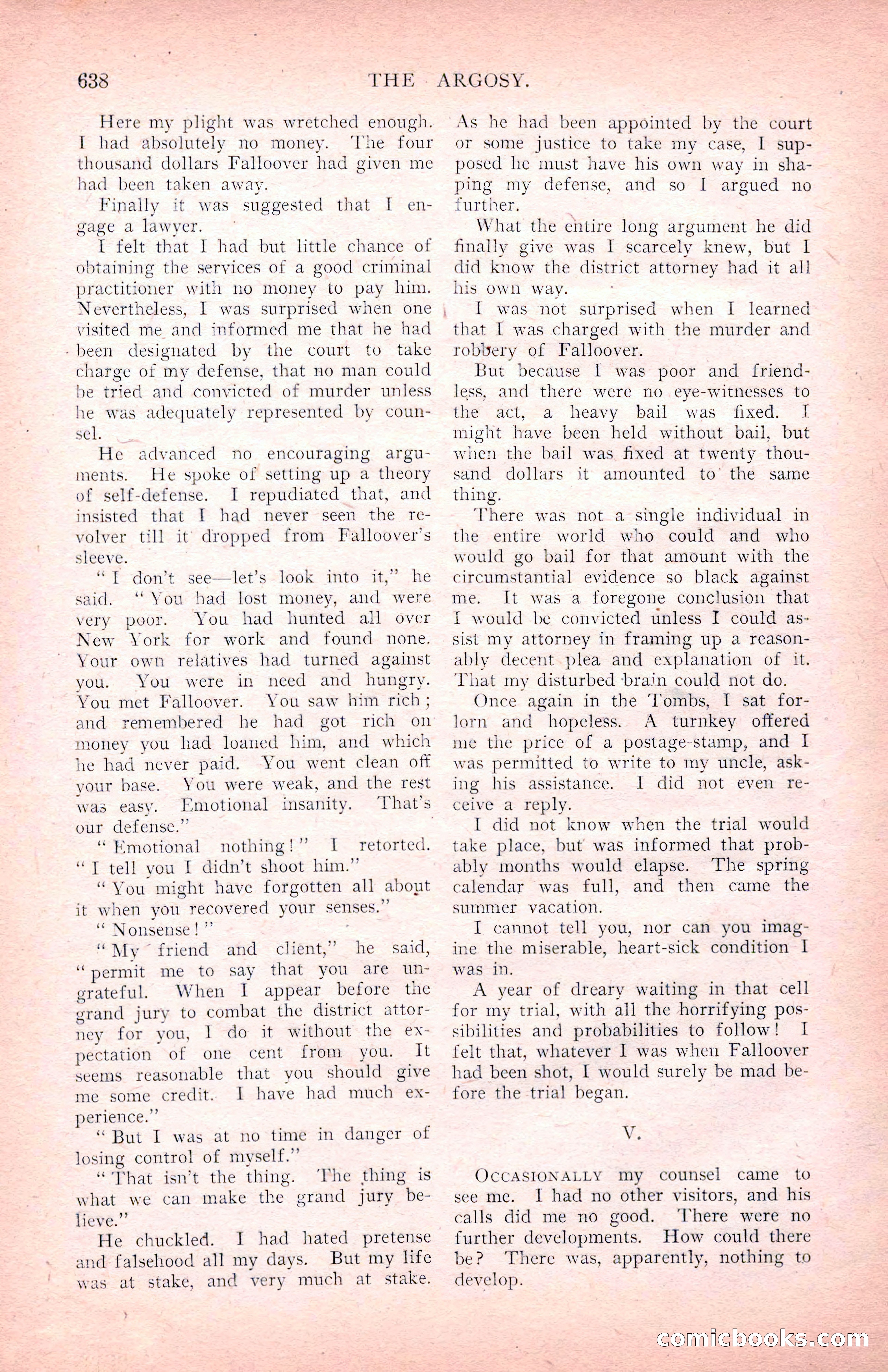 The Argosy for March 1909 — page 76 of 244