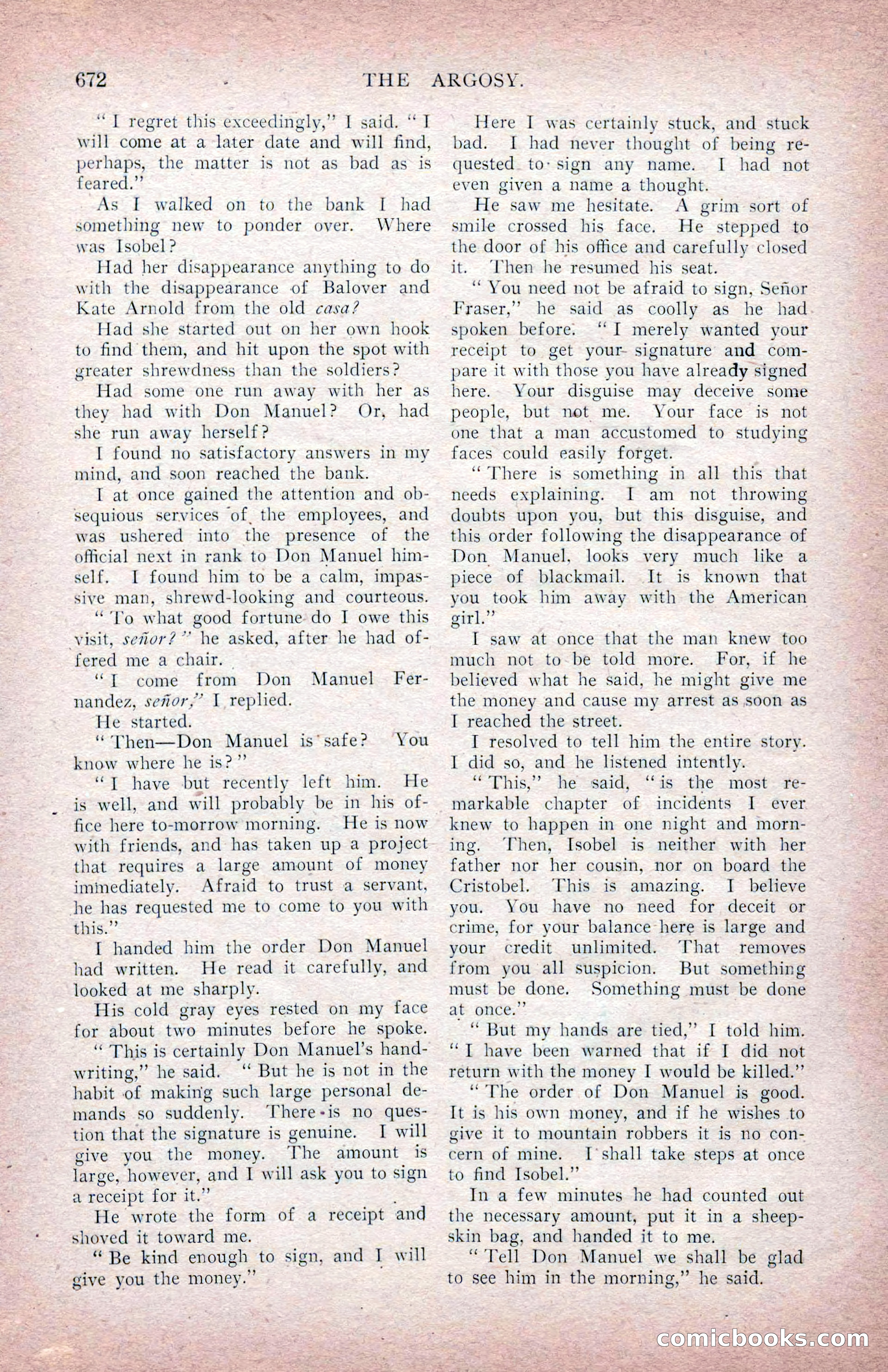 The Argosy for March 1909 — page 110 of 244
