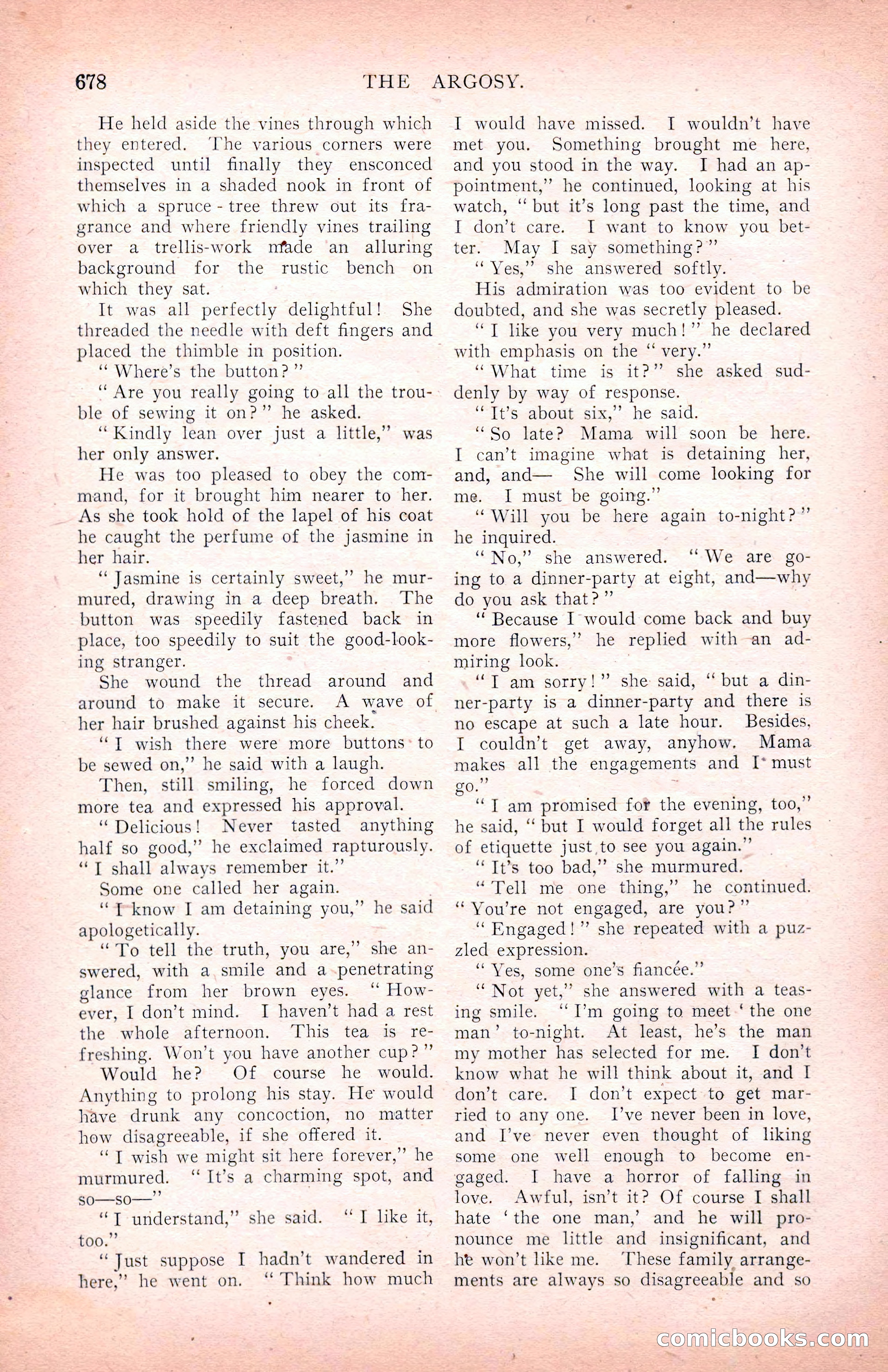 The Argosy for March 1909 — page 116 of 244