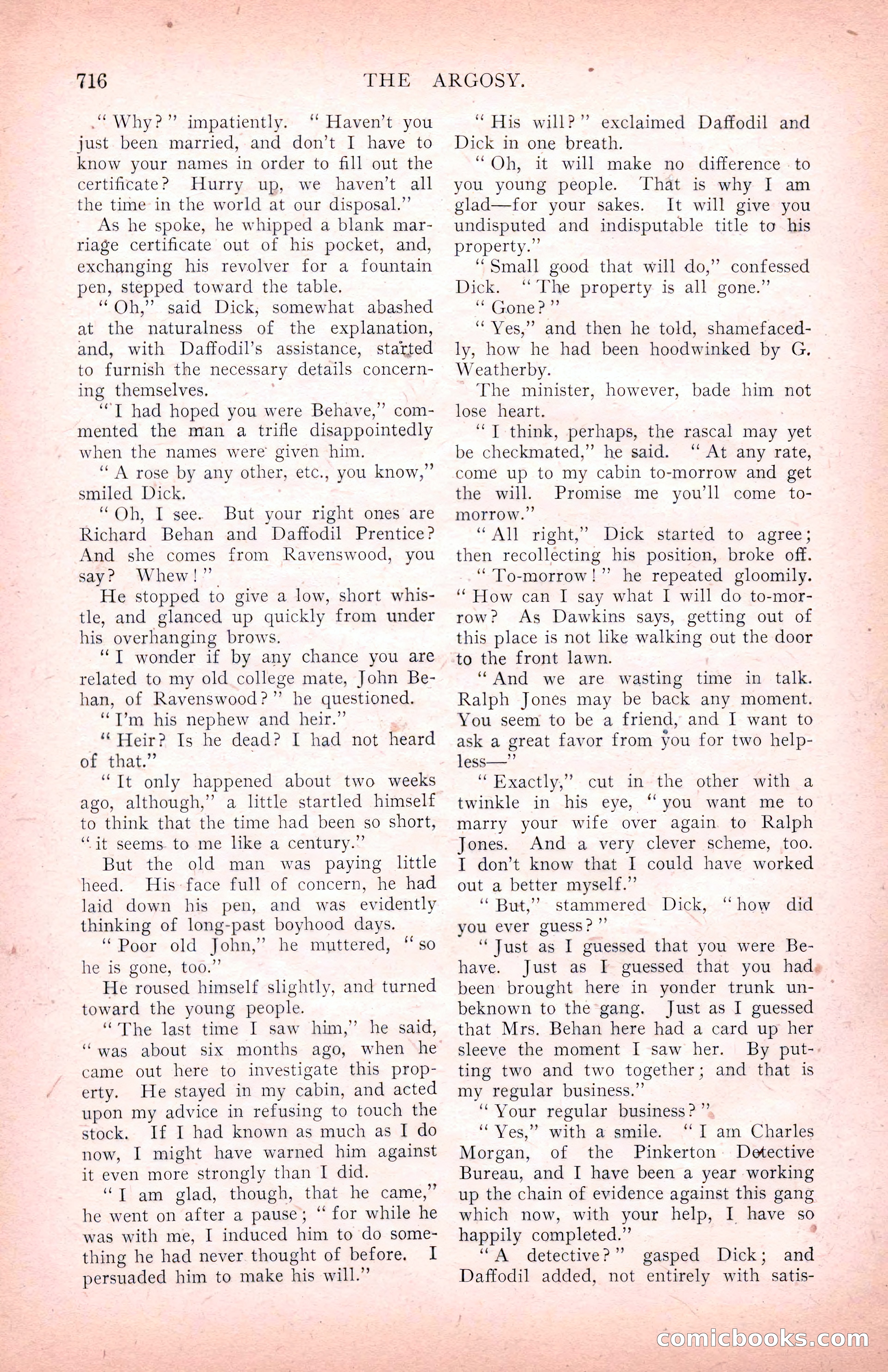 The Argosy for March 1909 — page 154 of 244