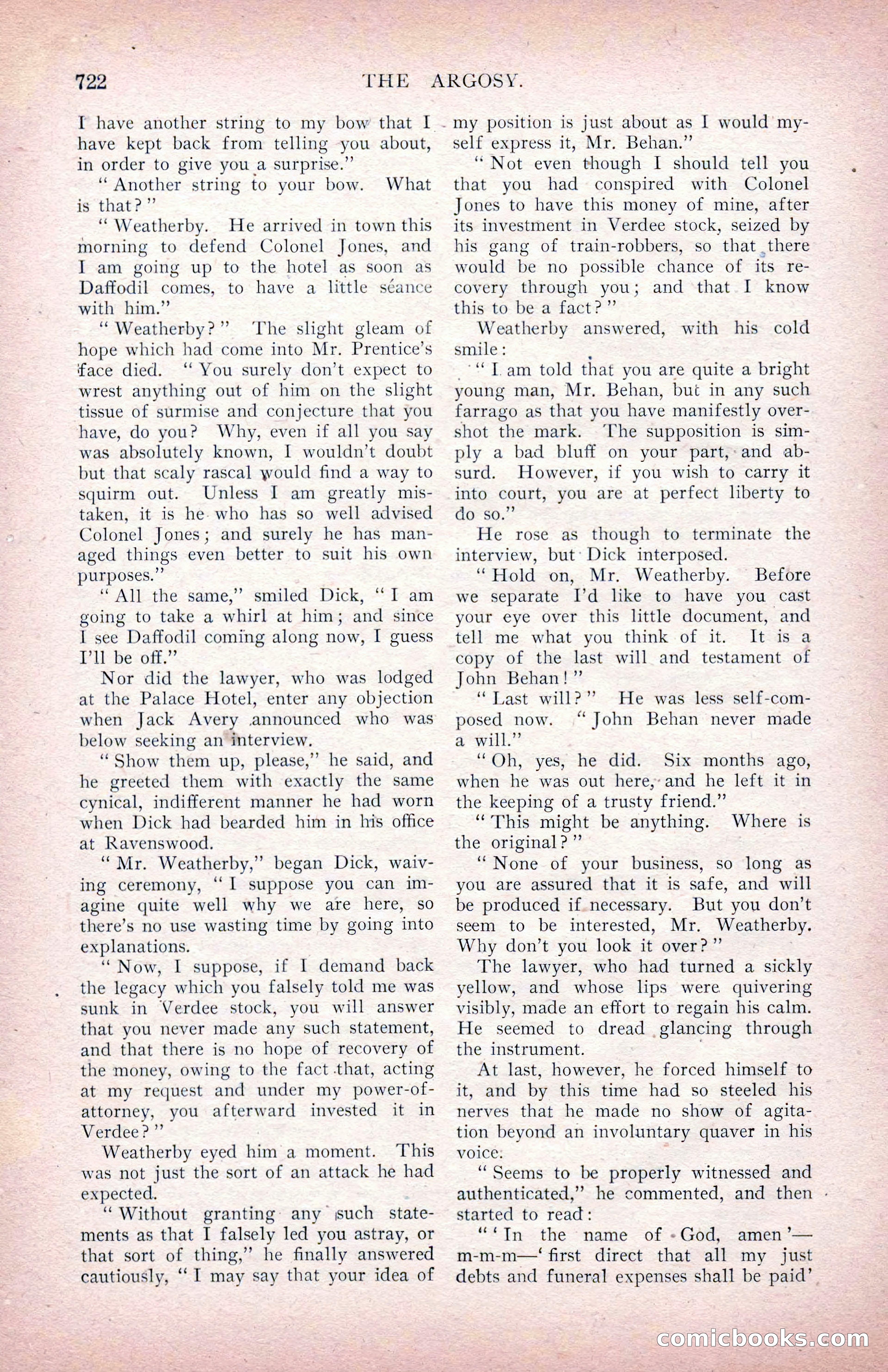 The Argosy for March 1909 — page 160 of 244