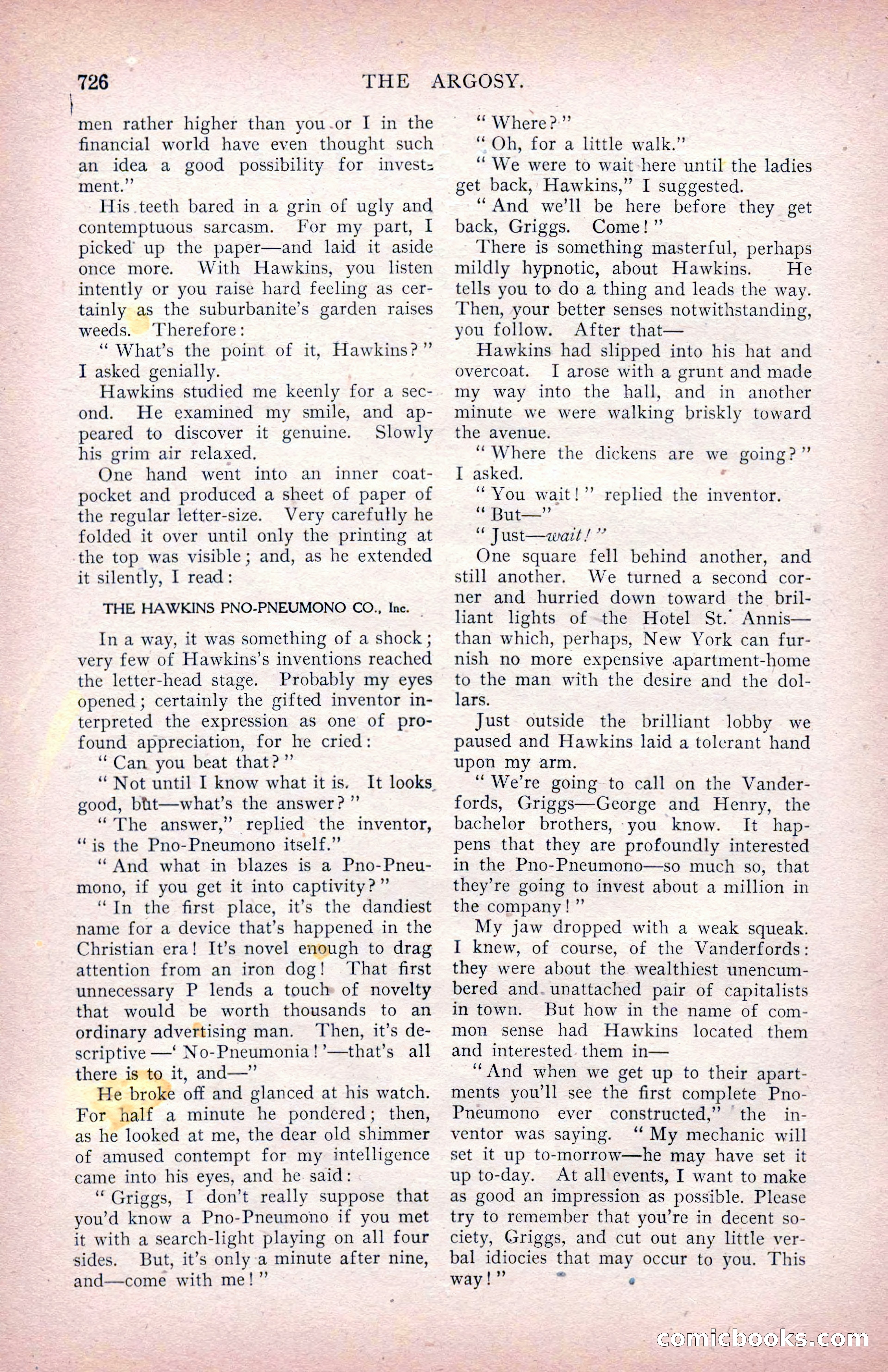 The Argosy for March 1909 — page 164 of 244