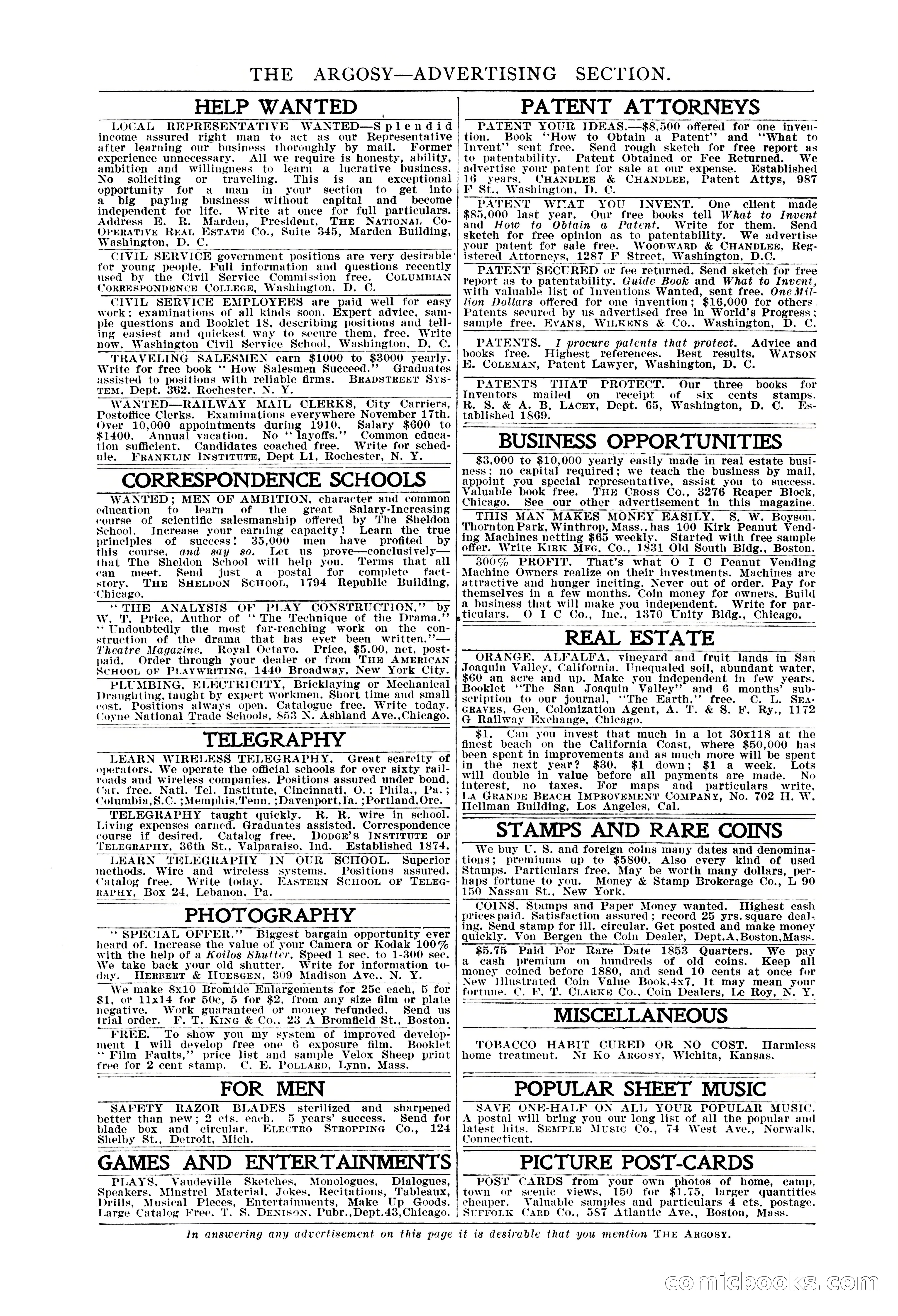 The Argosy, Vol. 61, No. 4 — page 9 of 266